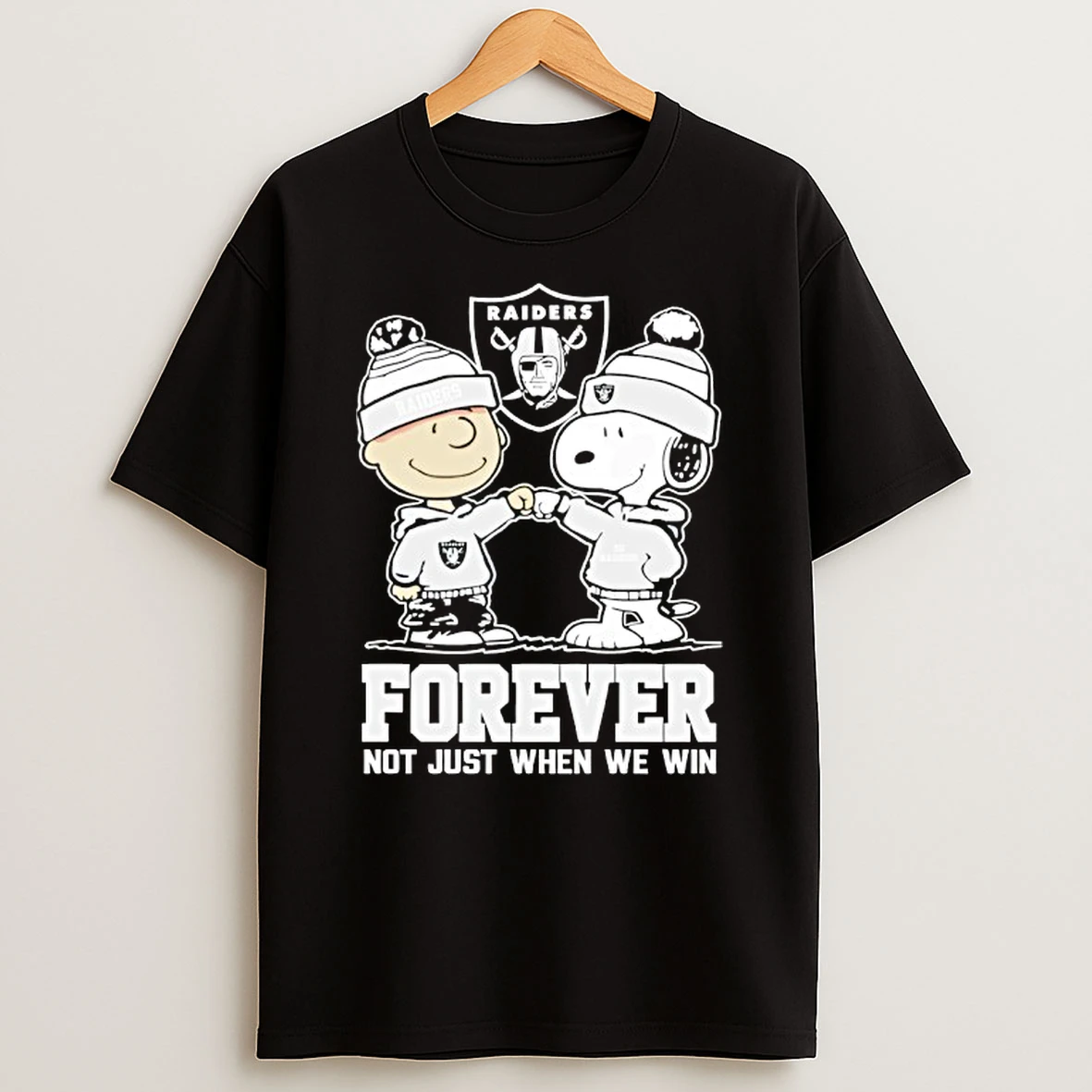 Las Vegas Raiders X Charlie Brown Vs Snoopy Forever Not Just When We Win T Shirt