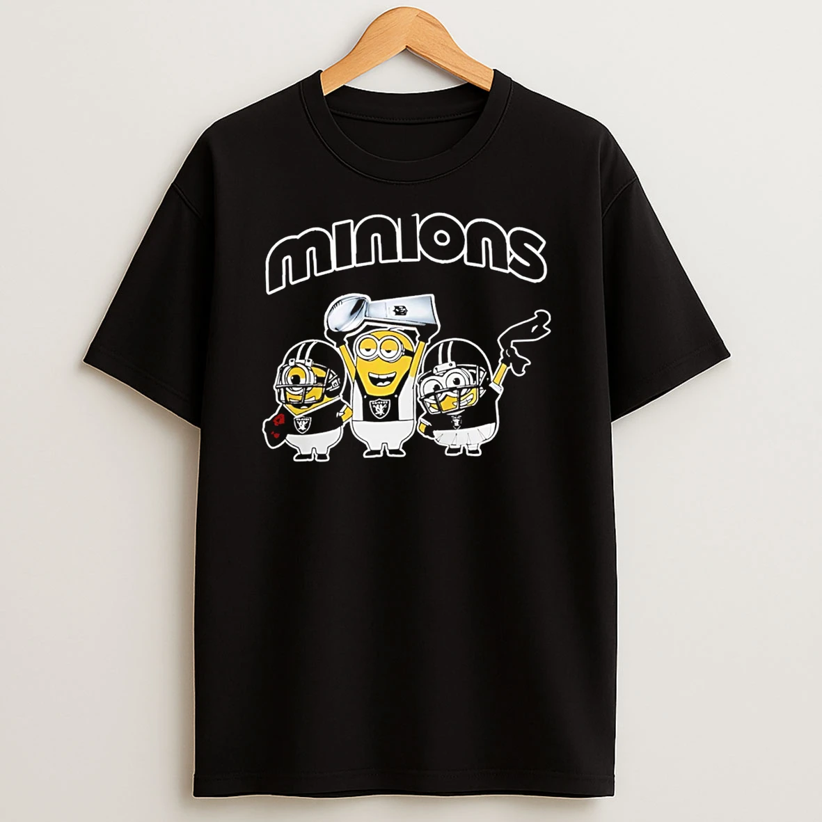 Las Vegas Raiders X Minions Celebrate Nfl 2026 T Shirt