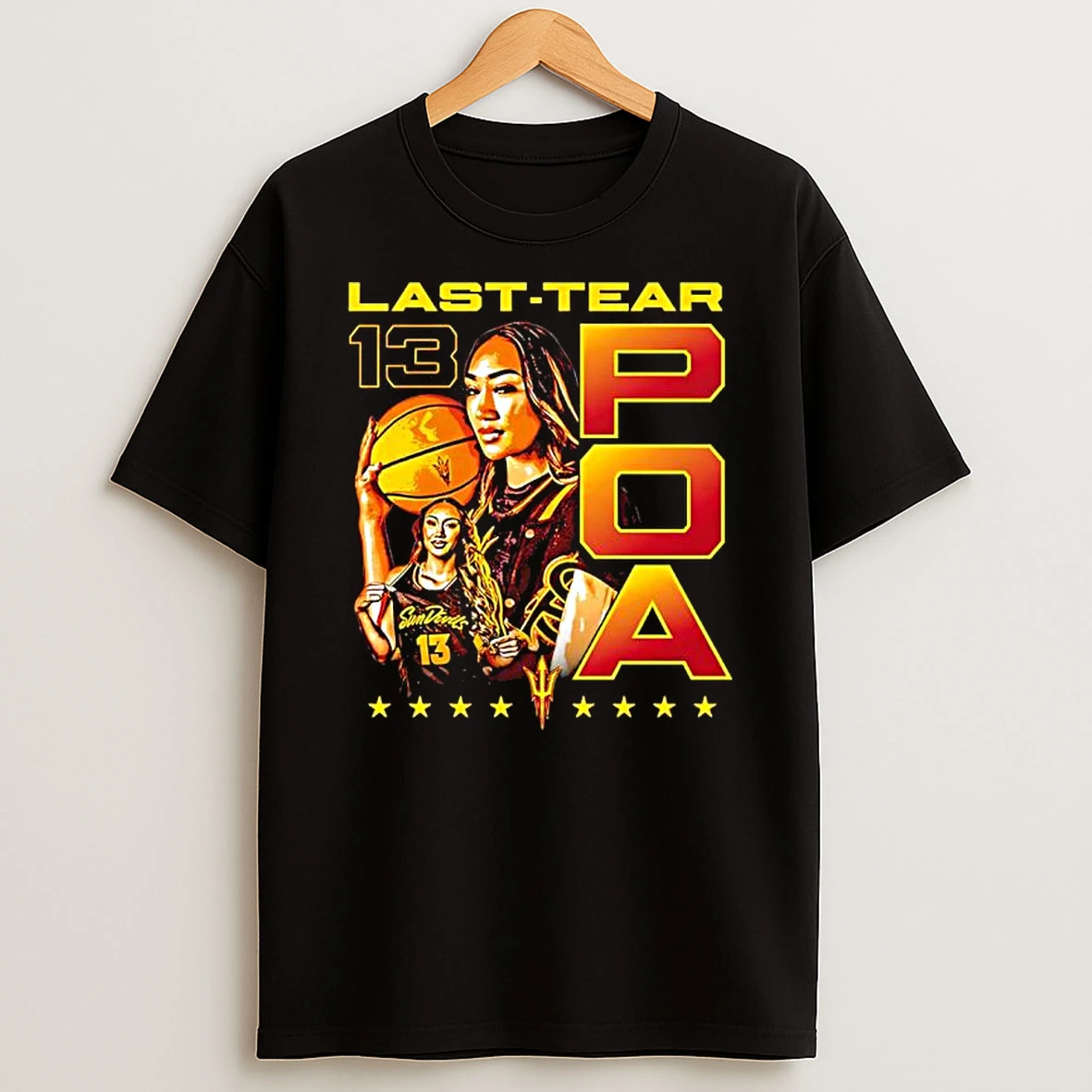 Last Tear Poa 13 Arizona State Sun Devils Womens Basketball Graphic T Shirt
