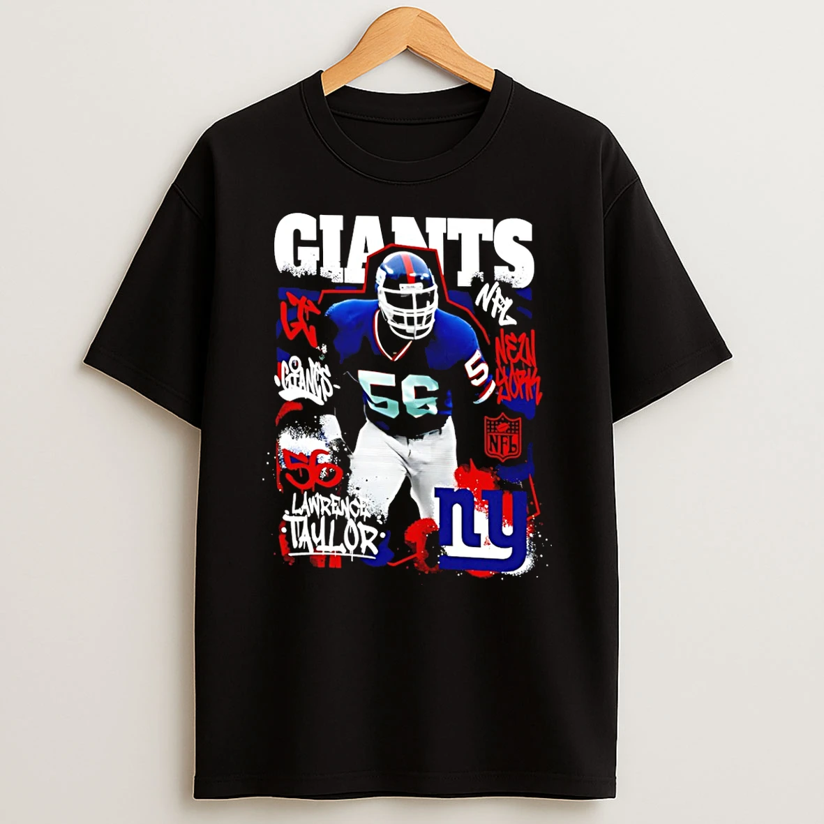 Lawrence Taylor New York Giants Star Player T Shirt