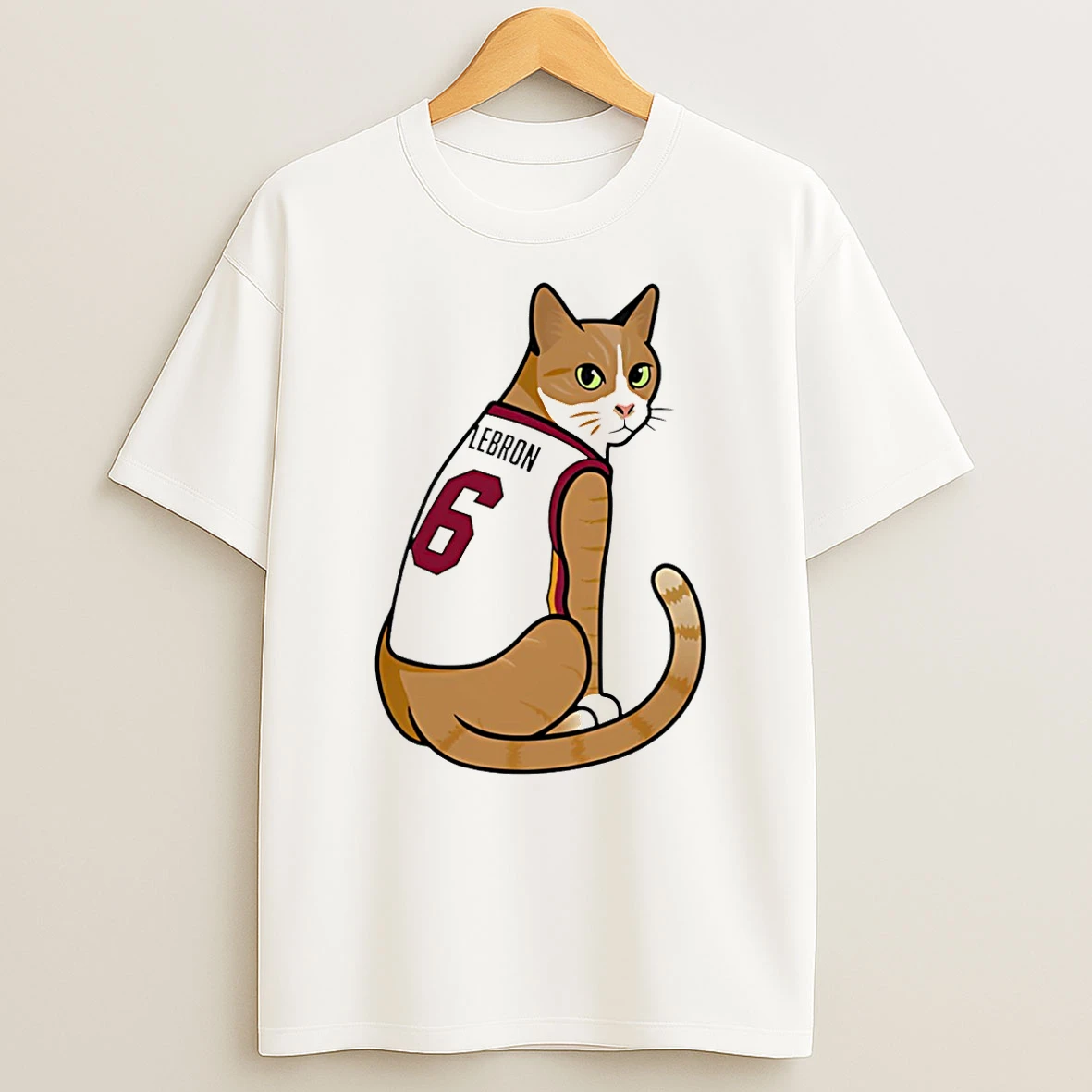 Lebron James La Lakers Cat No 6 Logo T Shirt