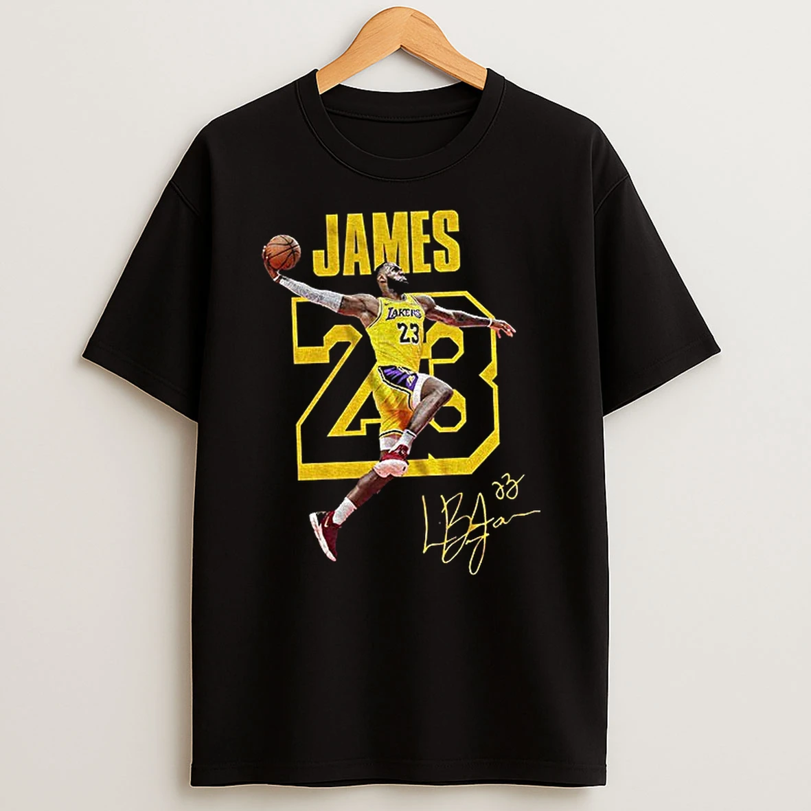 Lebron James Los Angeles Lakers Nba Basketball 2025 Signature T Shirt