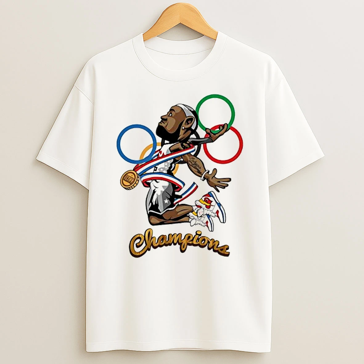 Lebron James Pies Champions Cover T Shirt