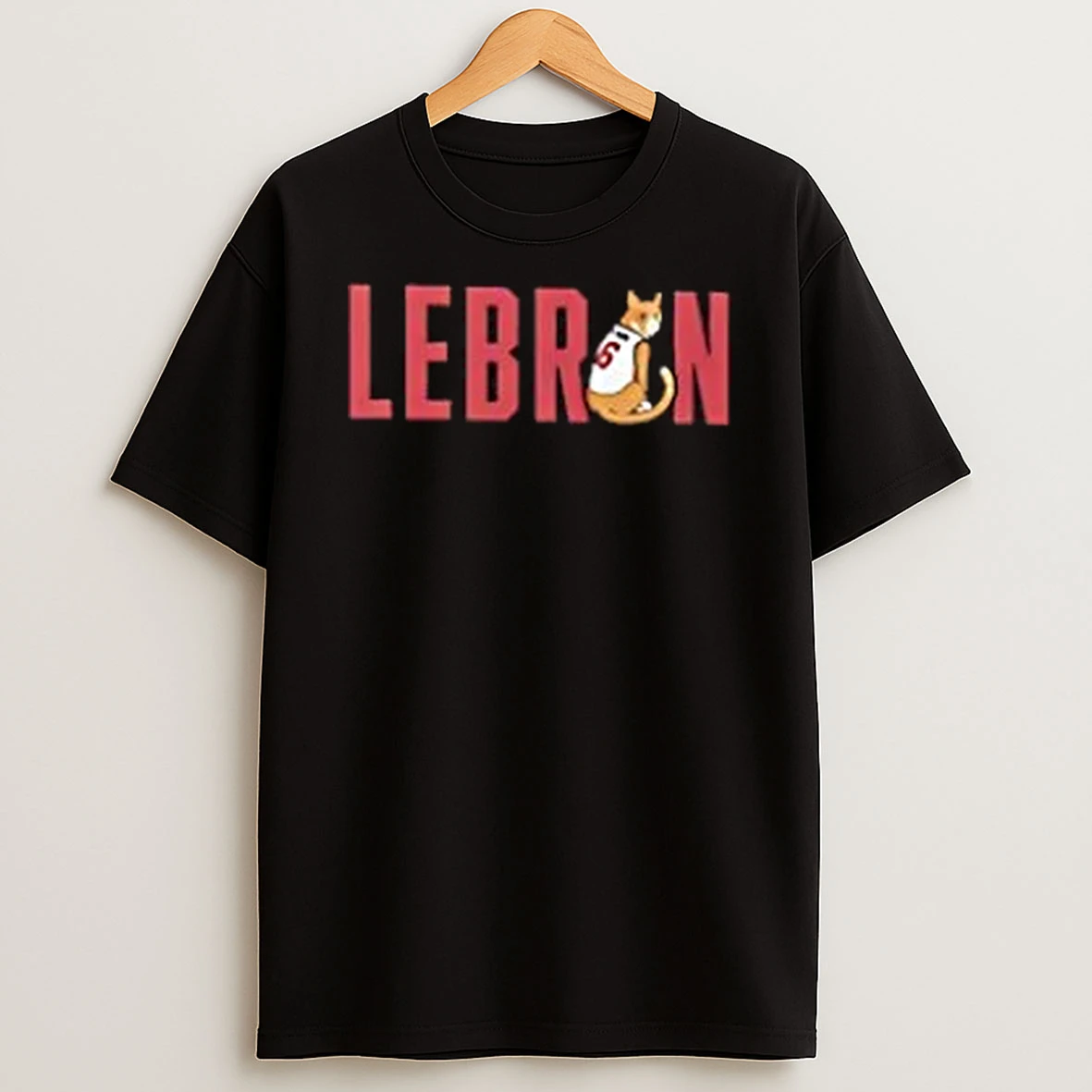 Lebron James Cat No 6 Logo T Shirt