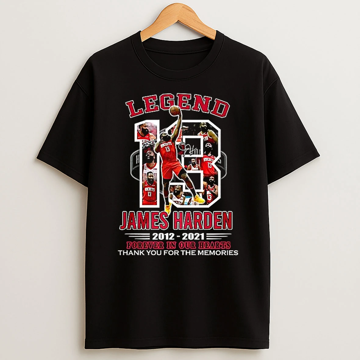 Legend James Harden Forever In Our Hearts Signature T Shirt