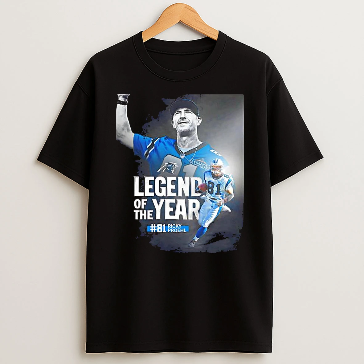 Legend Of The Year Ricky Proehl Carolina Panthers T Shirt