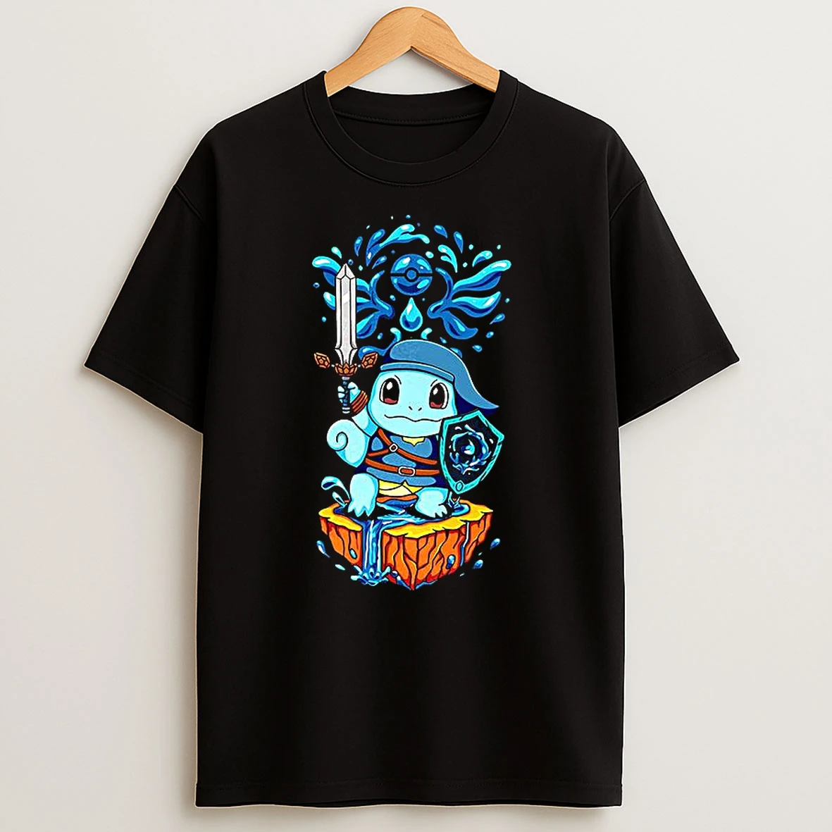 Legend Of Water Squirtle Pokemon X The Legend Of Zelda Shirte T Shirt