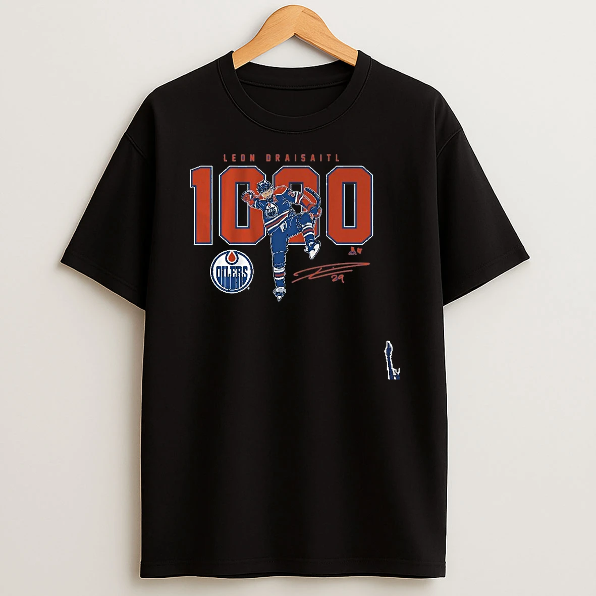 Leon Draisaitl Edmonton Oilers 1000 Career Nhl Point T Shirt