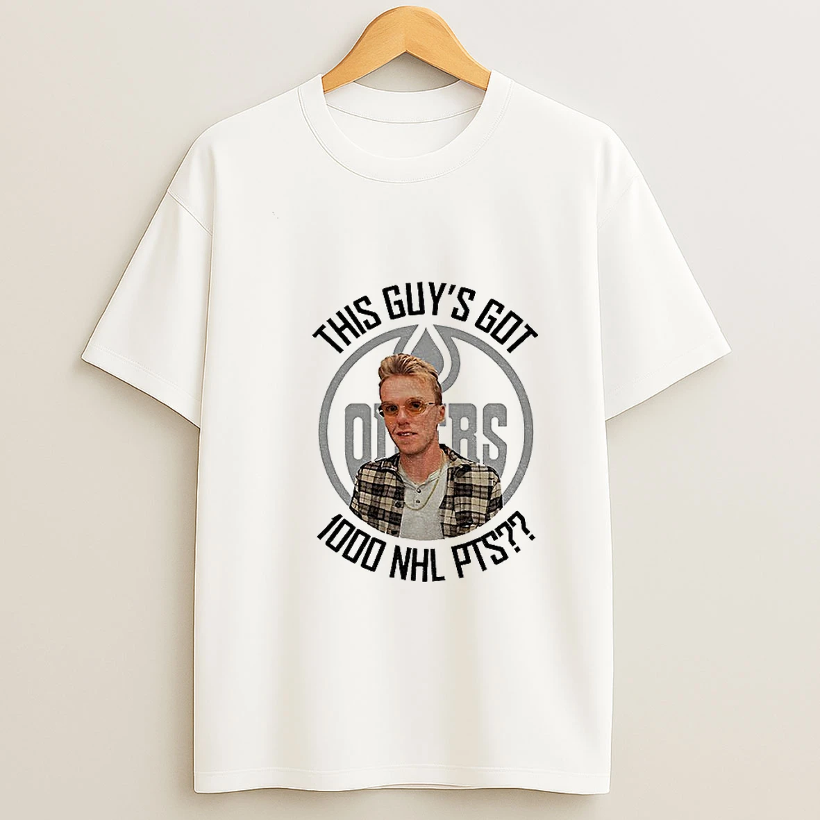 Leon Draisaitl Wearing Connor Mcdavid This Guys Got 1000 Nhl Points T Shirt