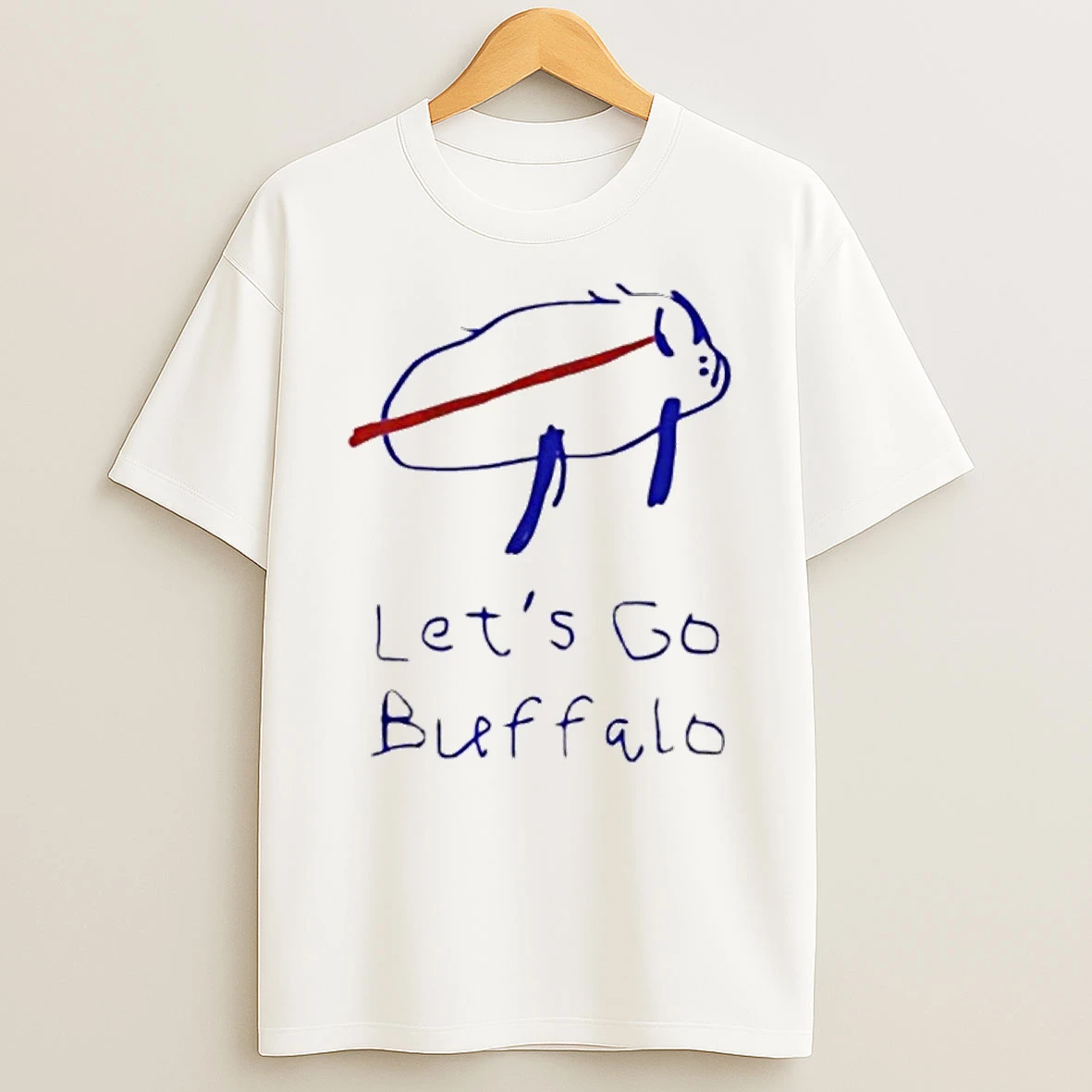 Lets Go Buffalo Logo T Shirt