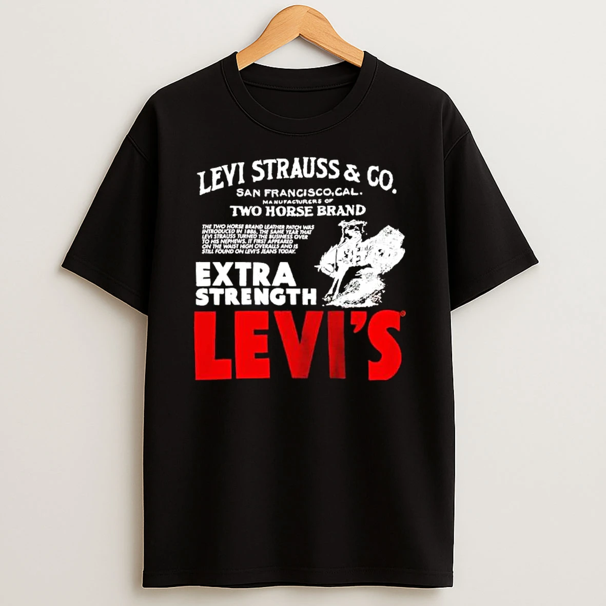 Levi Strauss Co San Francisco Two Horse Brand Extra Strength Levis T Shirt