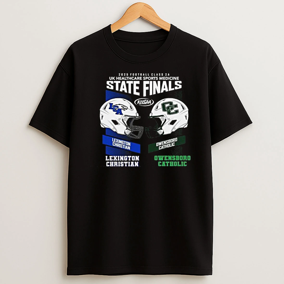 Lexington Christian Vs Owensboro Catholic 2025 Football Class 2a Uk Healthcare Sports Medicine State Finals Khsaa T Shirt
