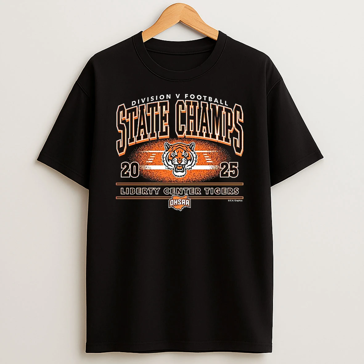 Liberty Center Tigers 2025 Ohsaa Football Division 5 State Champions T Shirt