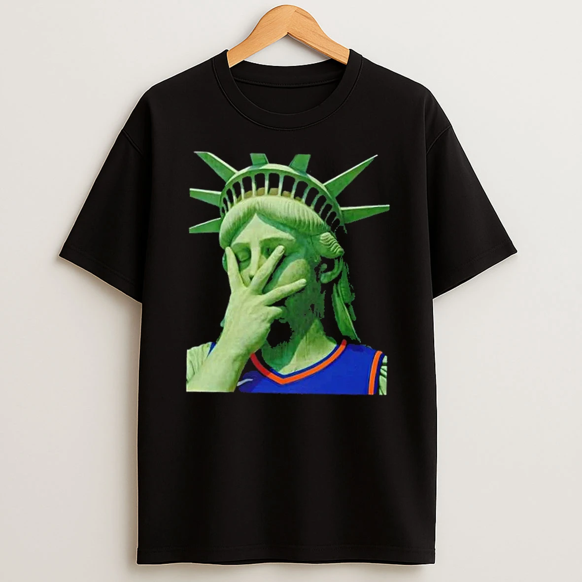 Liberty Of Statue X Jalen Brunson New York Knicks T Shirt