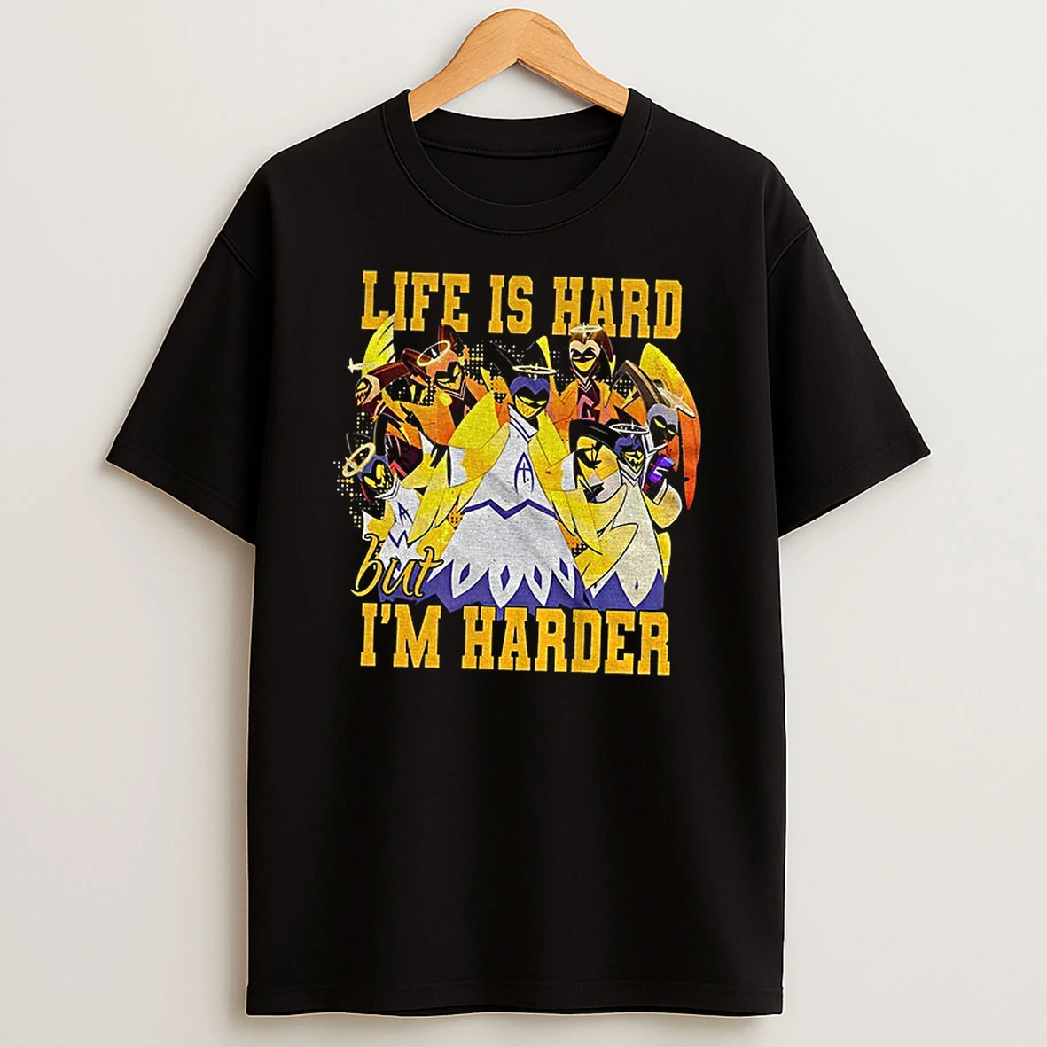 Life Is Hard But Im Harder Hazbin Hotel Cartoon Character T Shirt