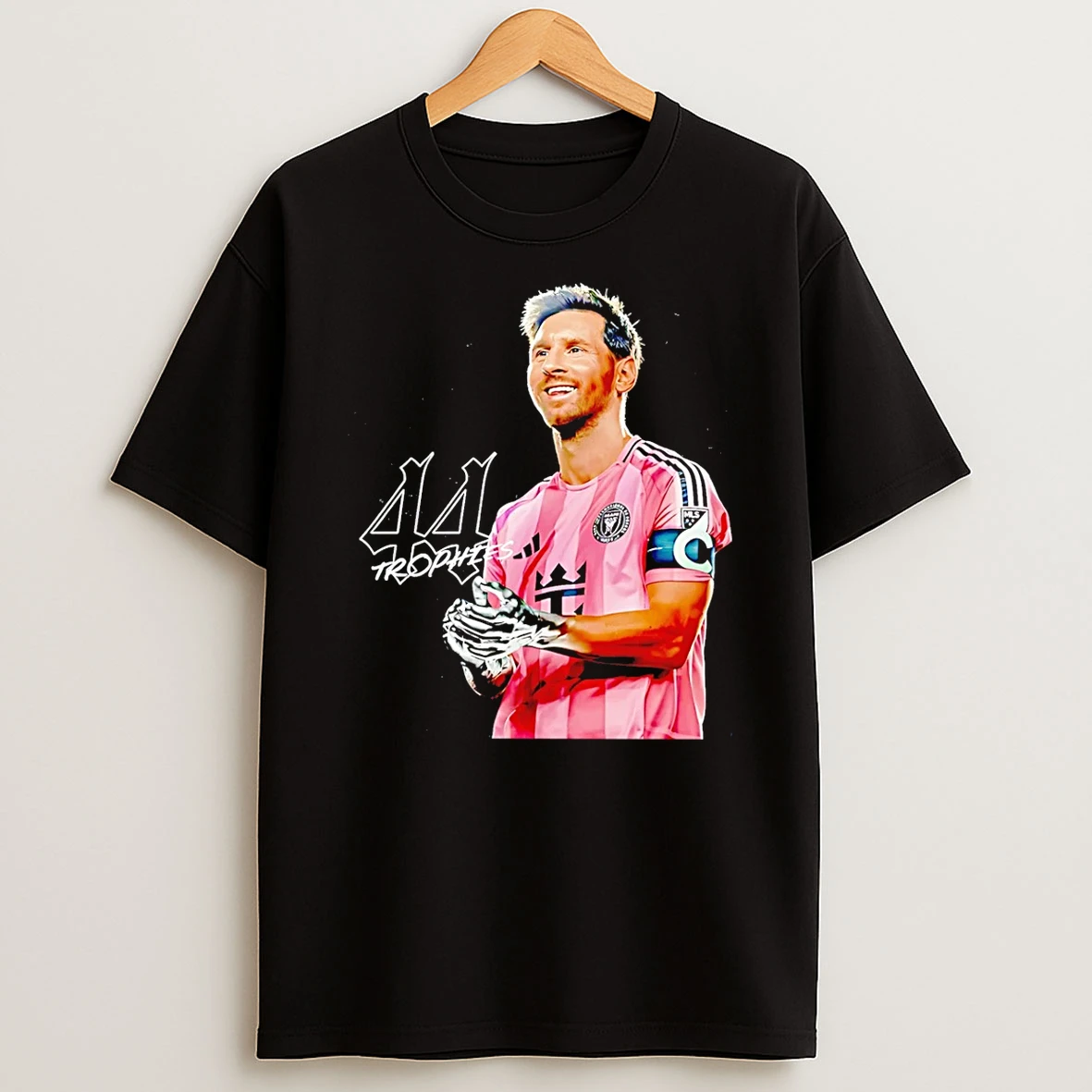 Lionel Messi 44 Trophies Miami Cf 2025 Mls Cup Champions T Shirt