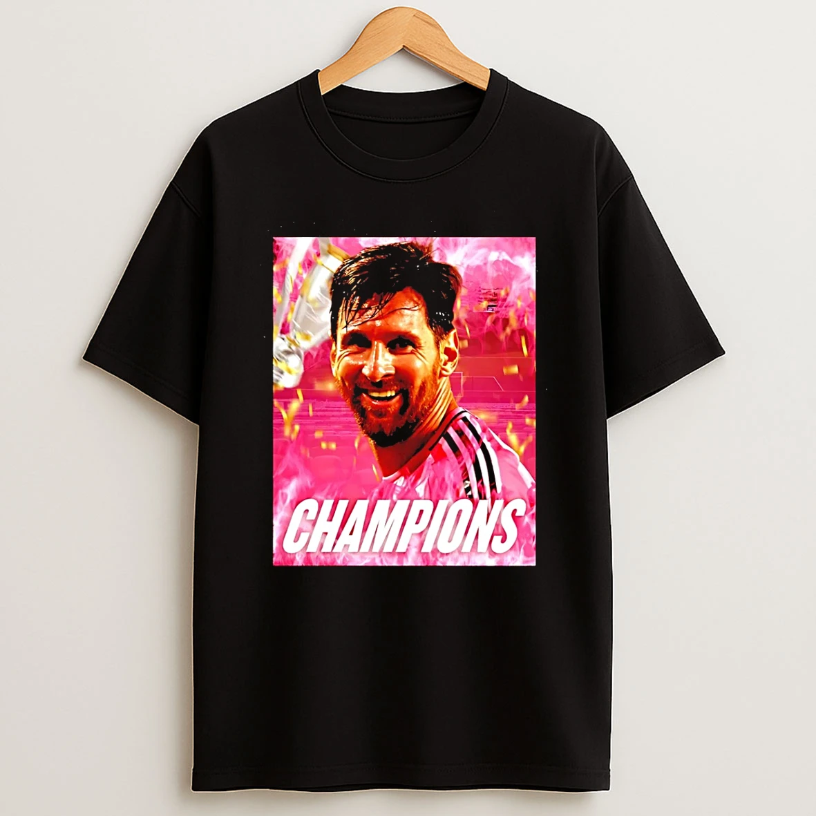Lionel Messi Miami Cf 2025 Mls Cup Champions Graphic T Shirt