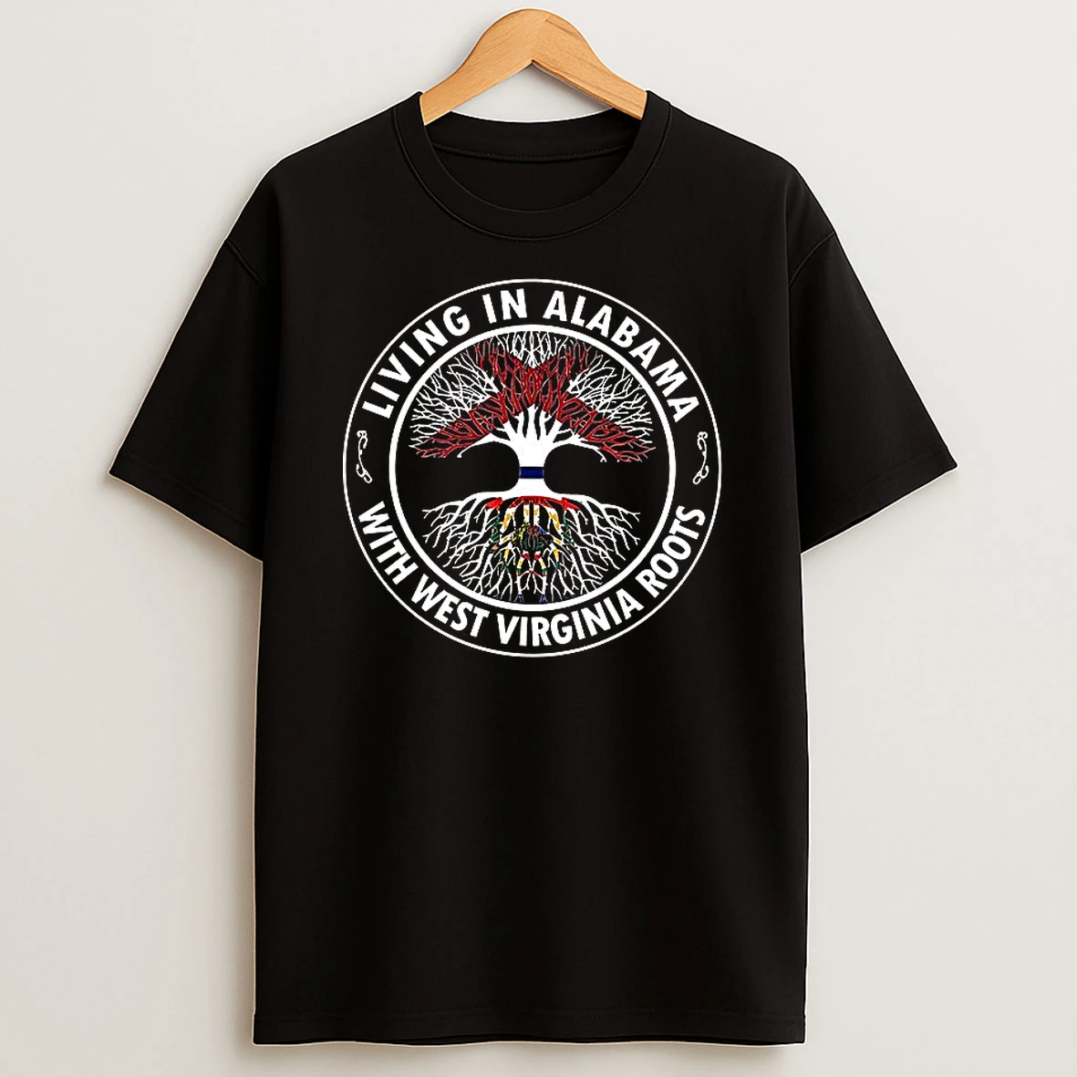 Living In Alabama With West Virginia Roots T Shirt