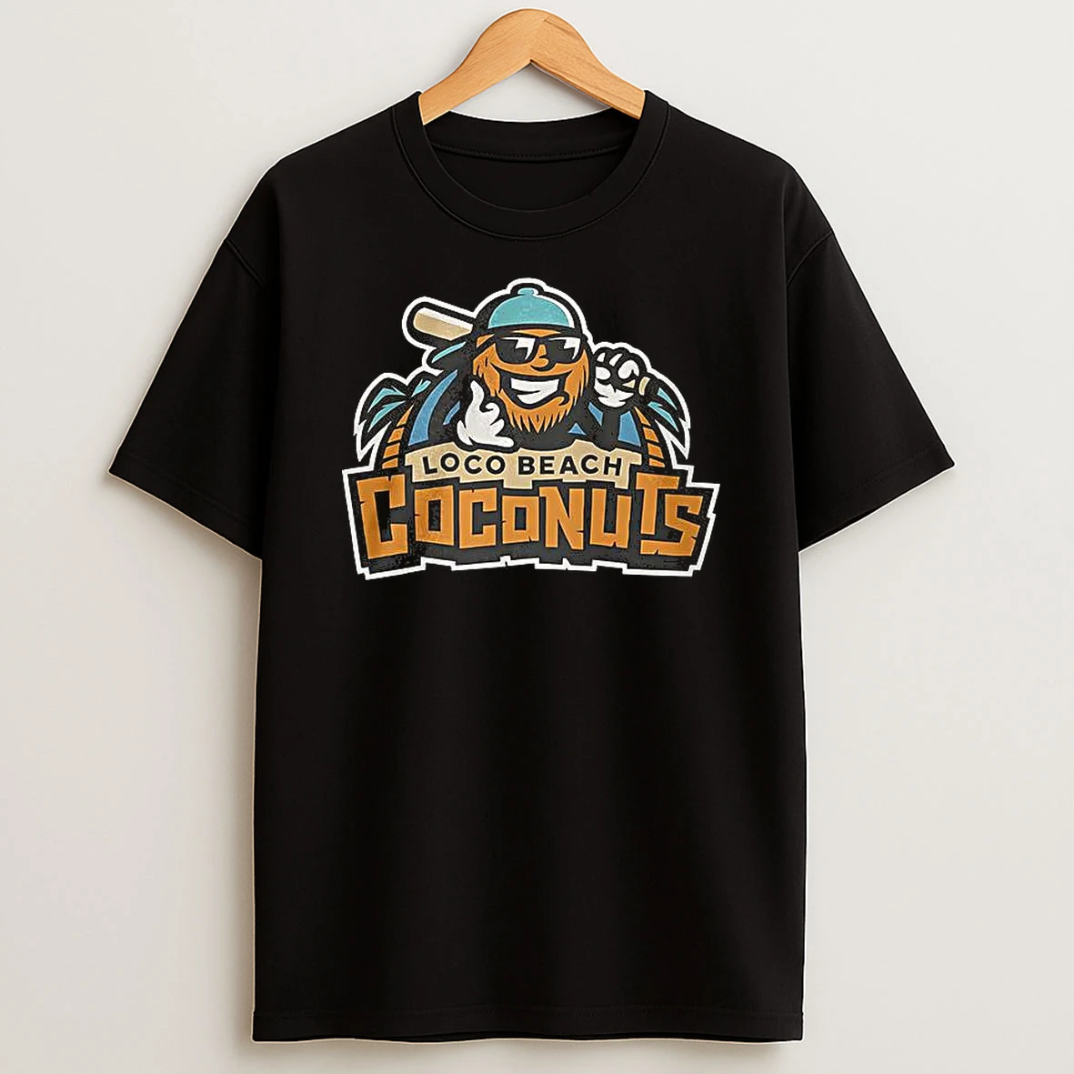 Loco Beach Coconuts Logo T Shirt