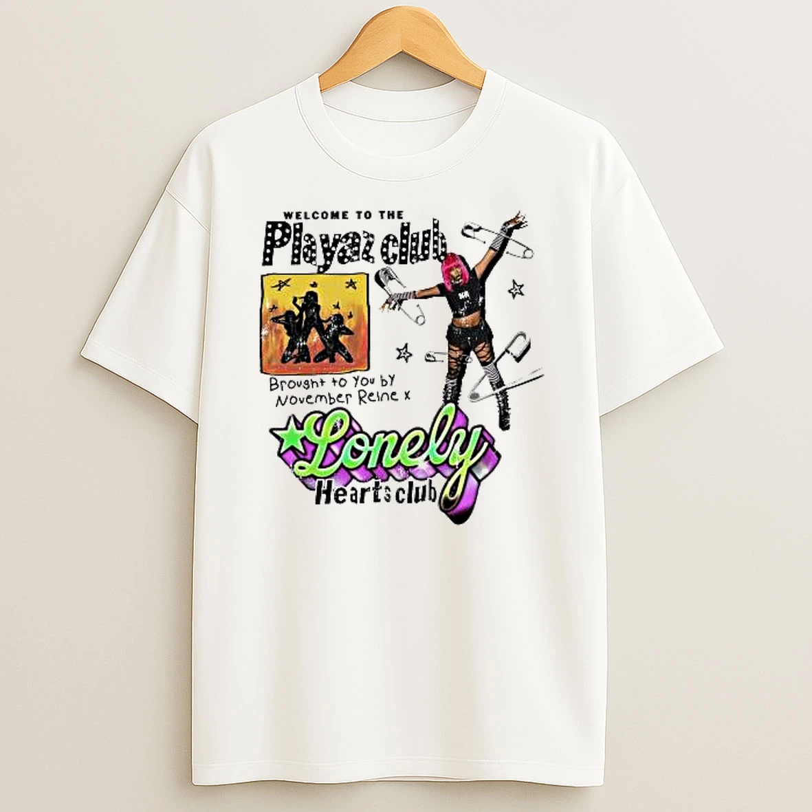 Lonely Hearts Club Lhc X November Reine Playaz Club T Shirt