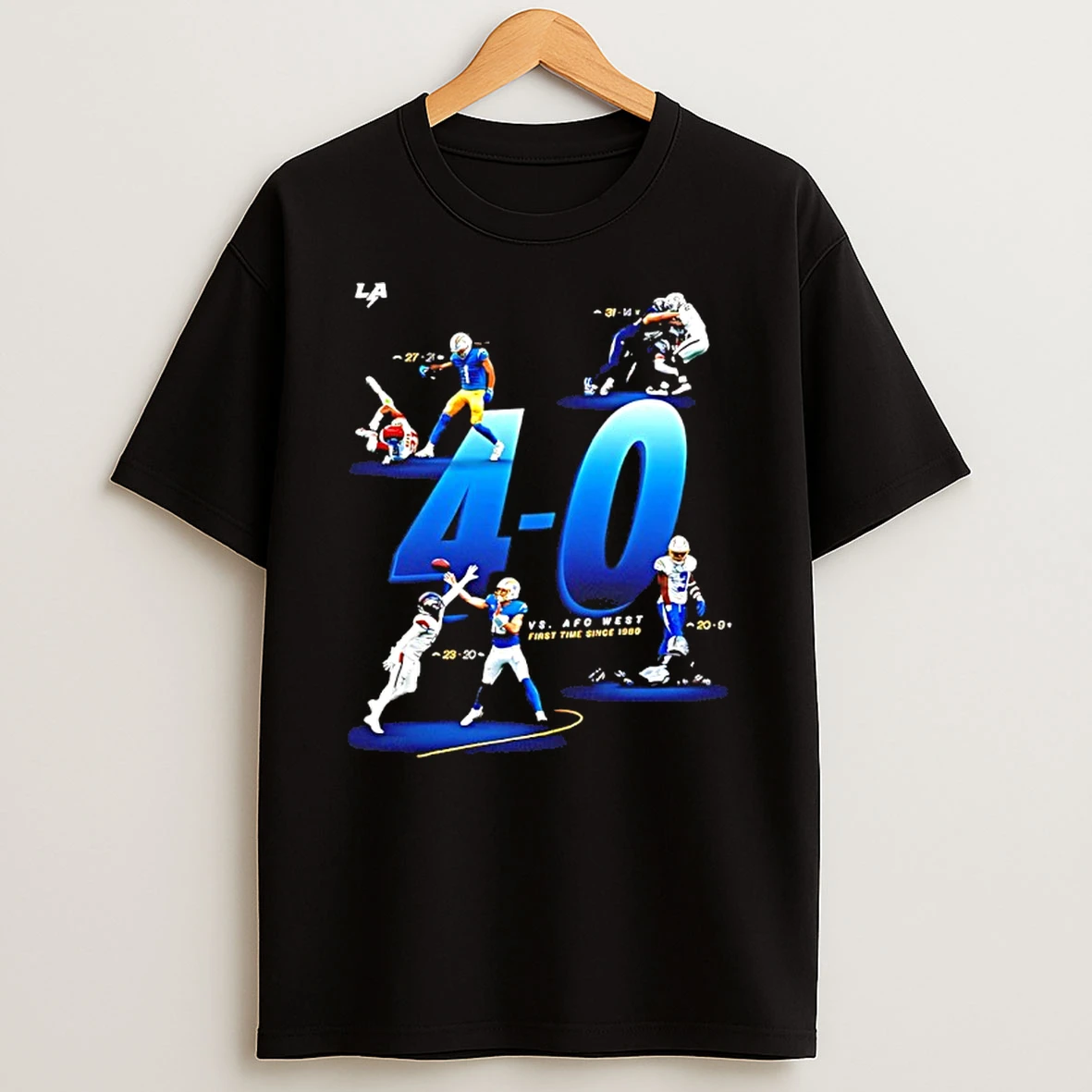 Los Angeles Chargers Jobs Not Finished 4 0 T Shirt