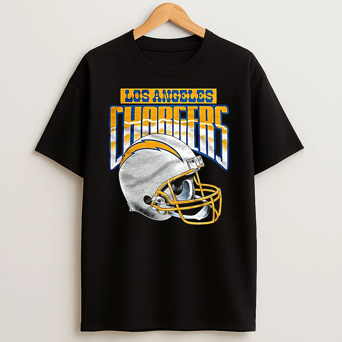 Los Angeles Chargers Nfl Logo Gradient Helmet Football Lover T Shirt