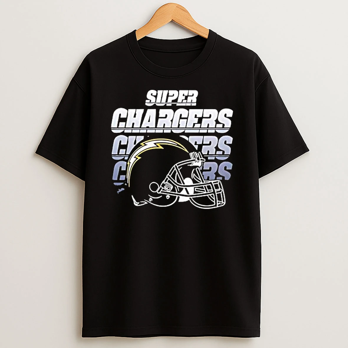 Los Angeles Chargers Super Chargers Helmet T Shirt