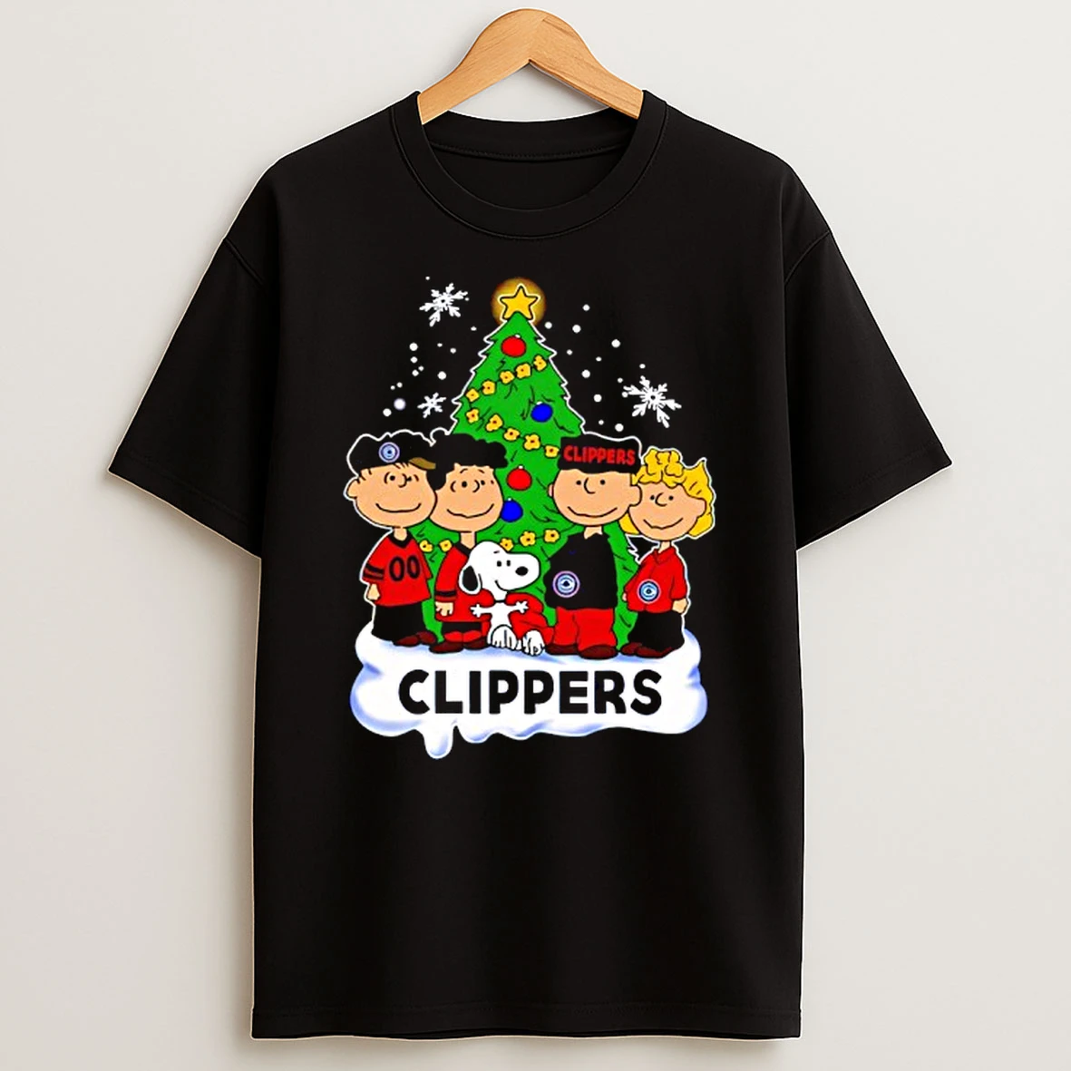 Los Angeles Clippers X Snoopy The Peanuts Holiday Christmas T Shirt