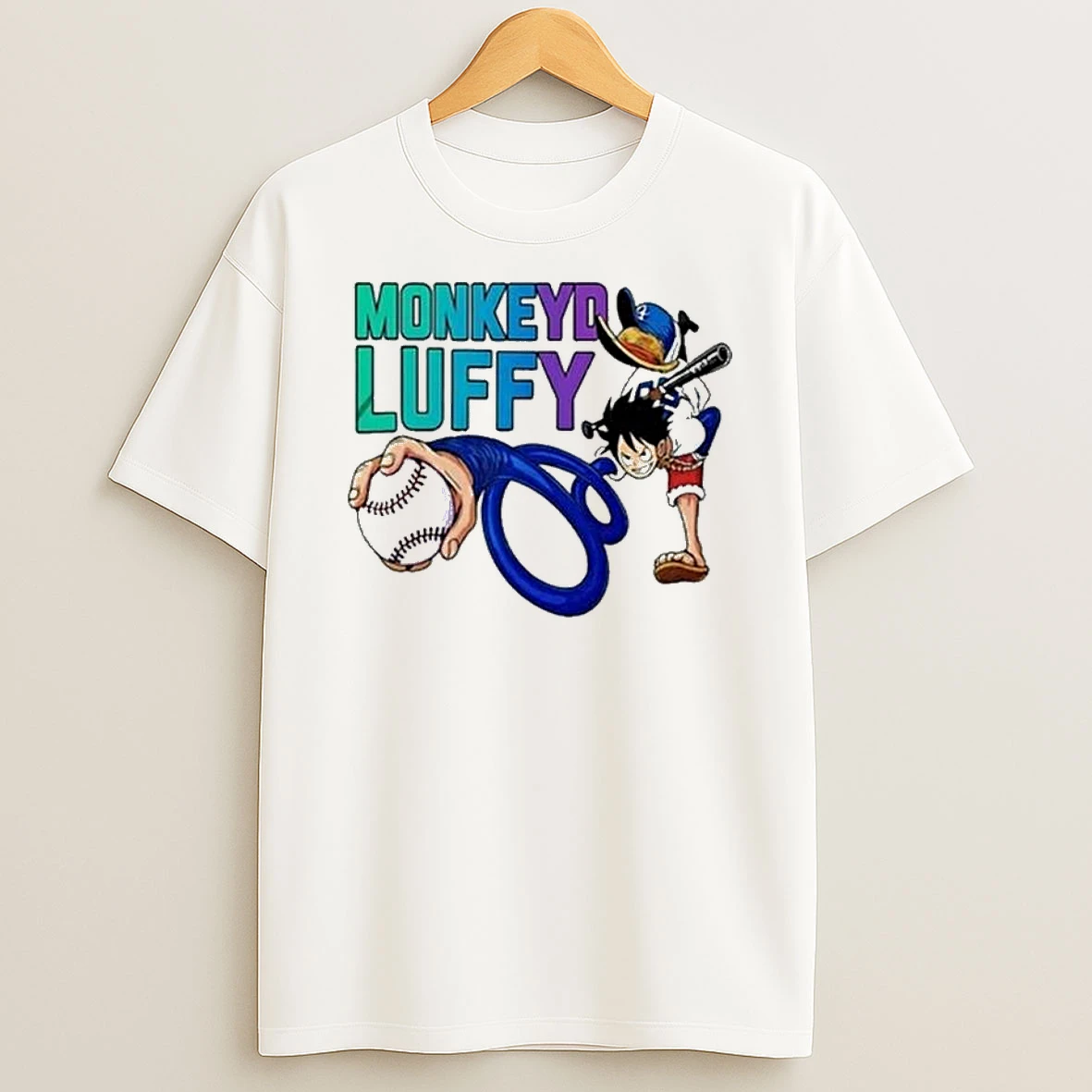 Los Angeles Dodgers One Piece Night 2026 Luffy T Shirt