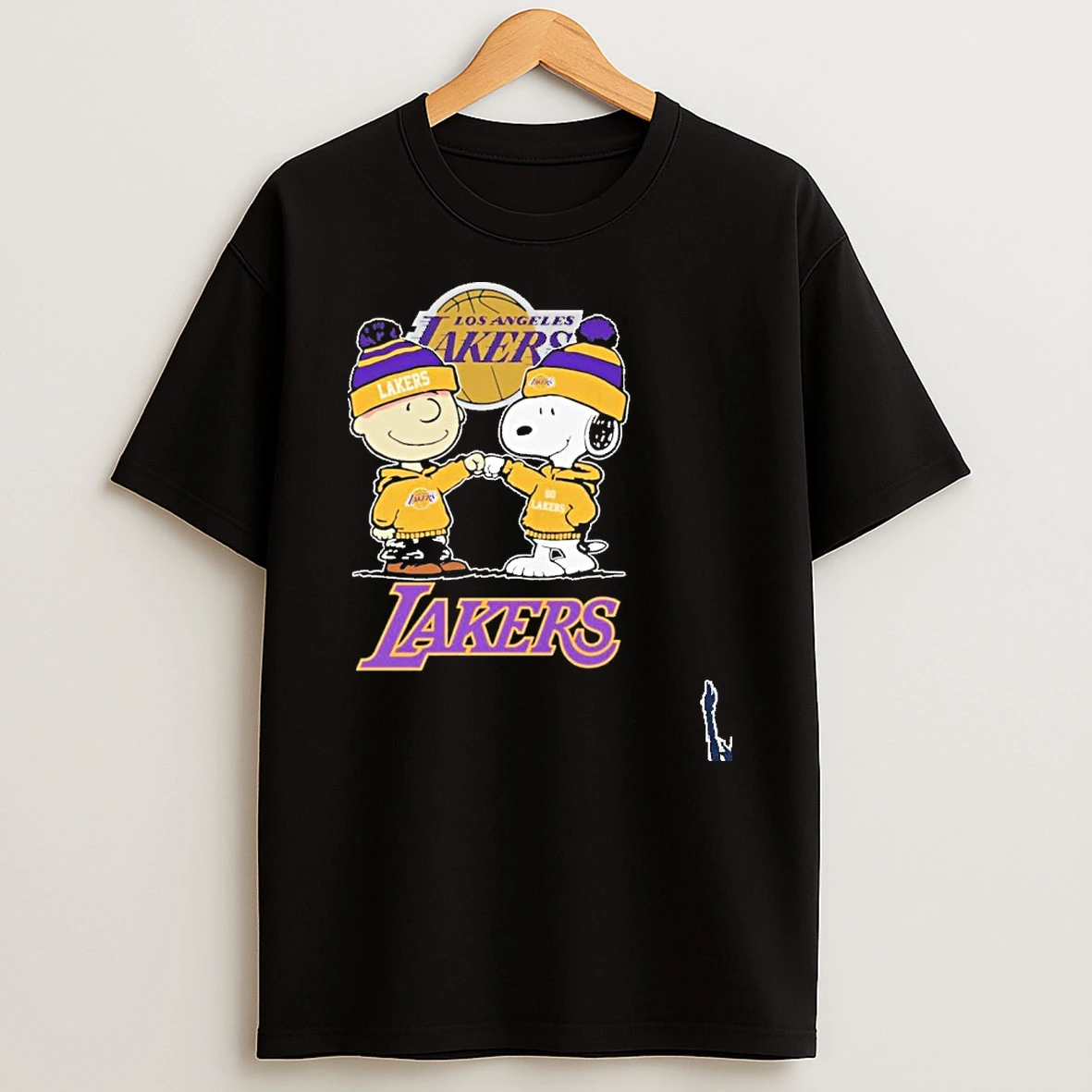 Los Angeles Lakers Brown And Snoopy Go Lakers T Shirt