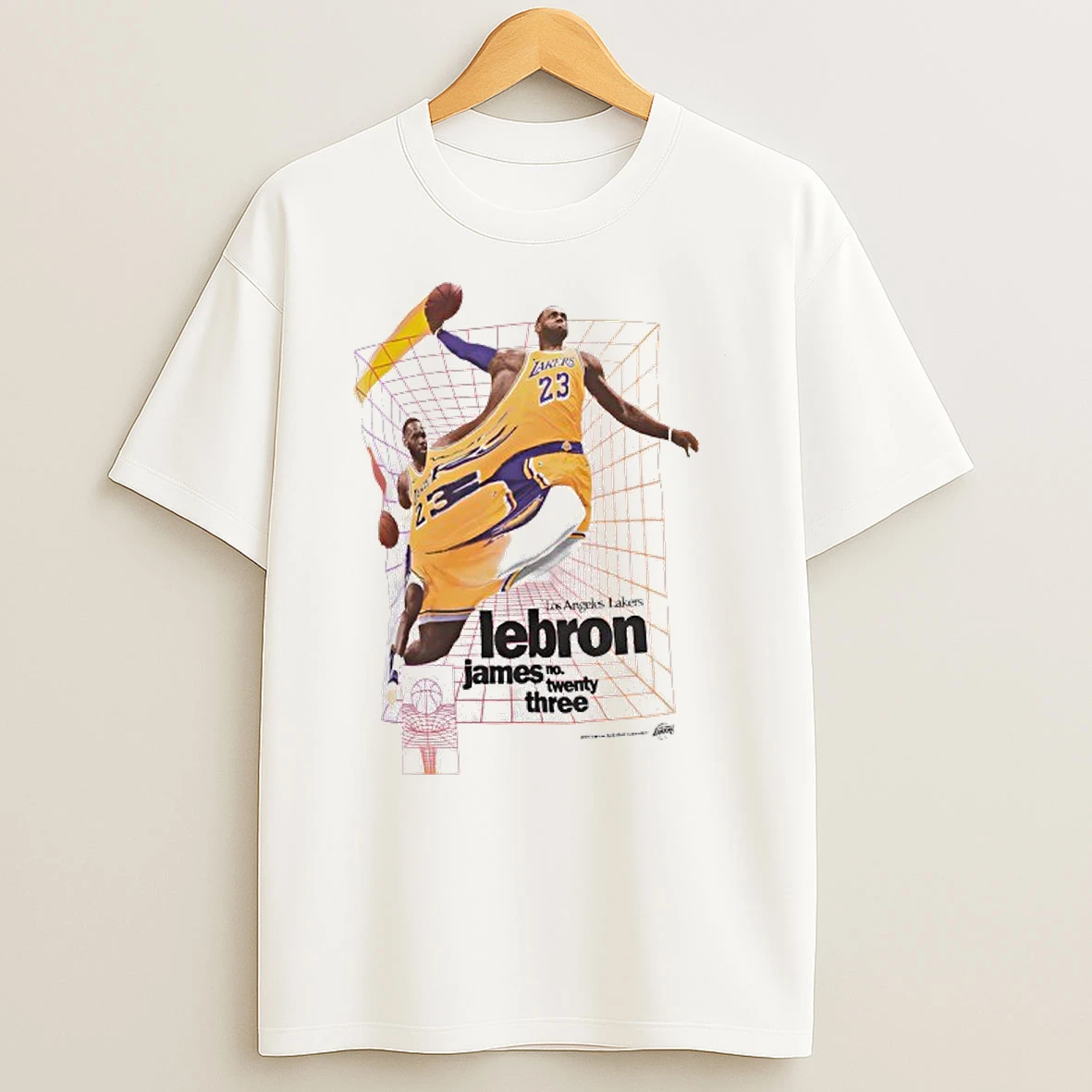 Los Angeles Lakers Lebron James Time Warp T Shirt