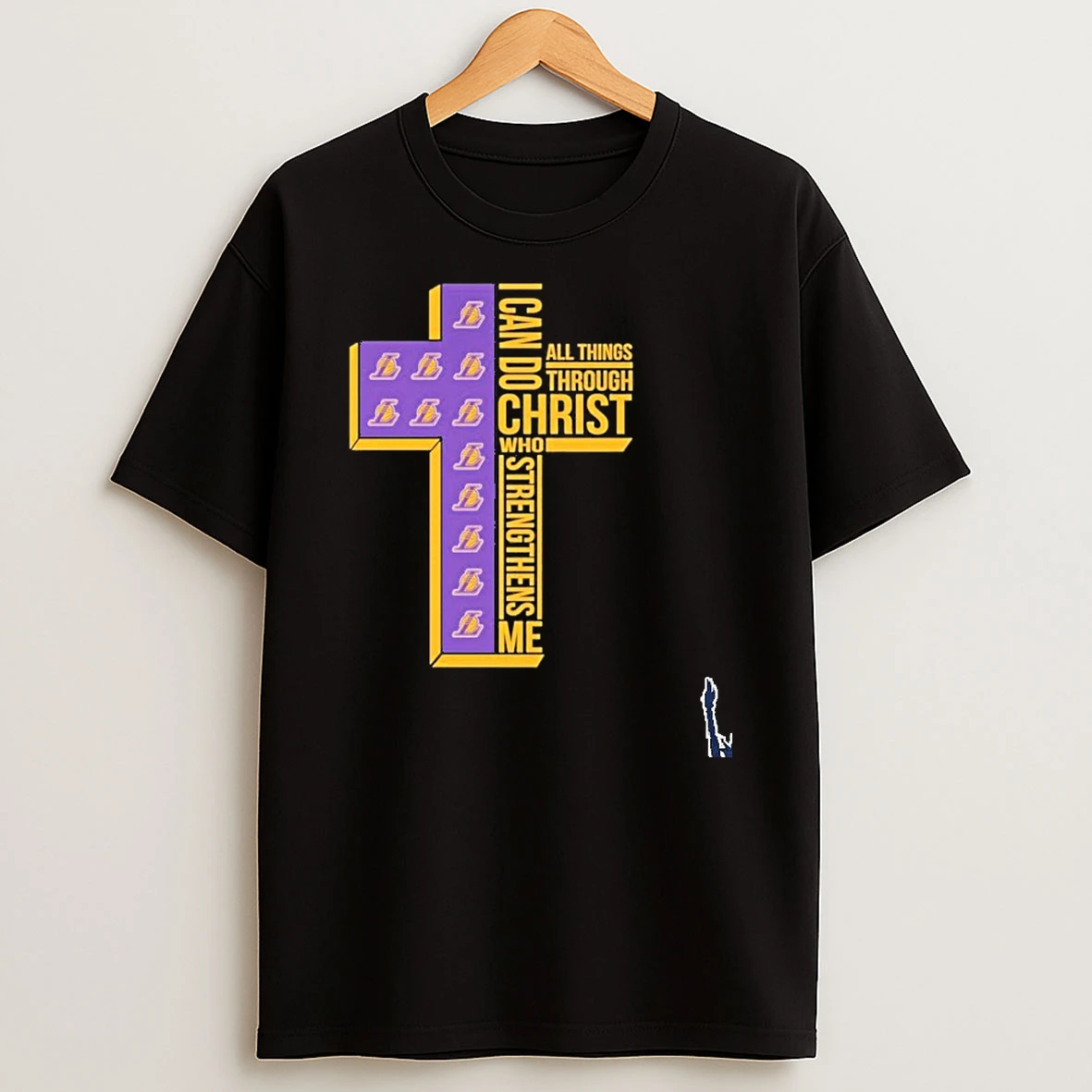Los Angeles Lakers Logo I Can Do All Things Through Christ Who Strengthens Me T Shirt