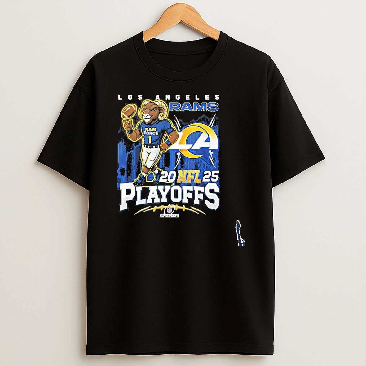 Los Angeles Rams Mascot 2025 Nfl Playoffs T Shirt