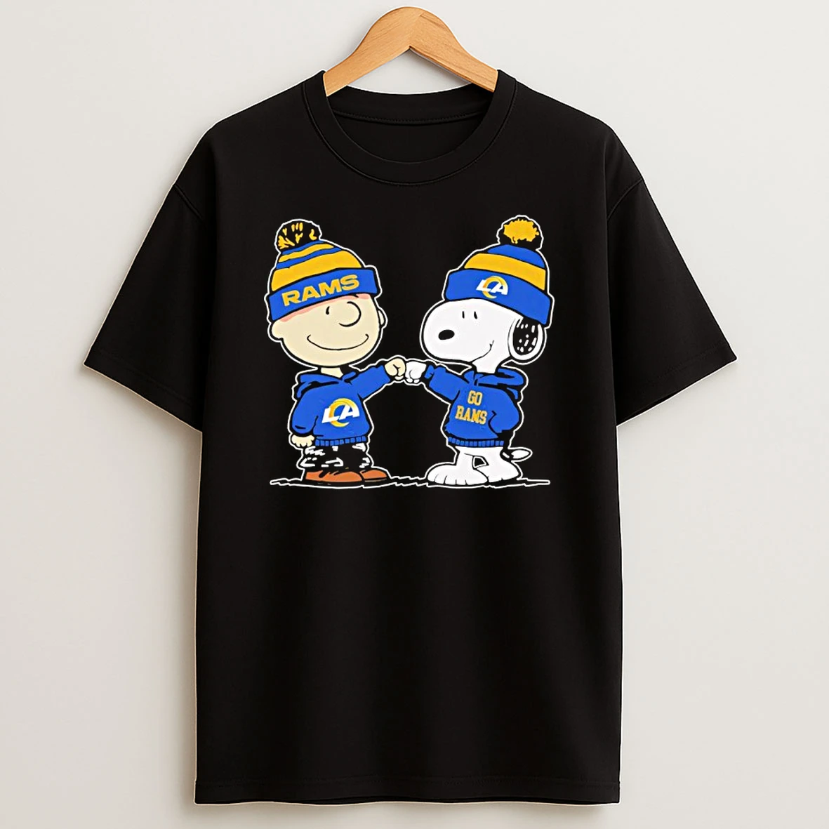 Los Angeles Rams Snoopy And Charlie Brown Best Friends T Shirt
