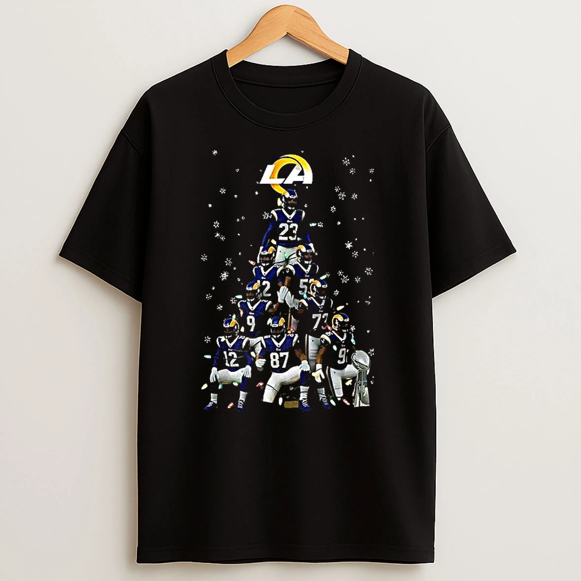 Los Angeles Rams Teams Christmas Tree T Shirt