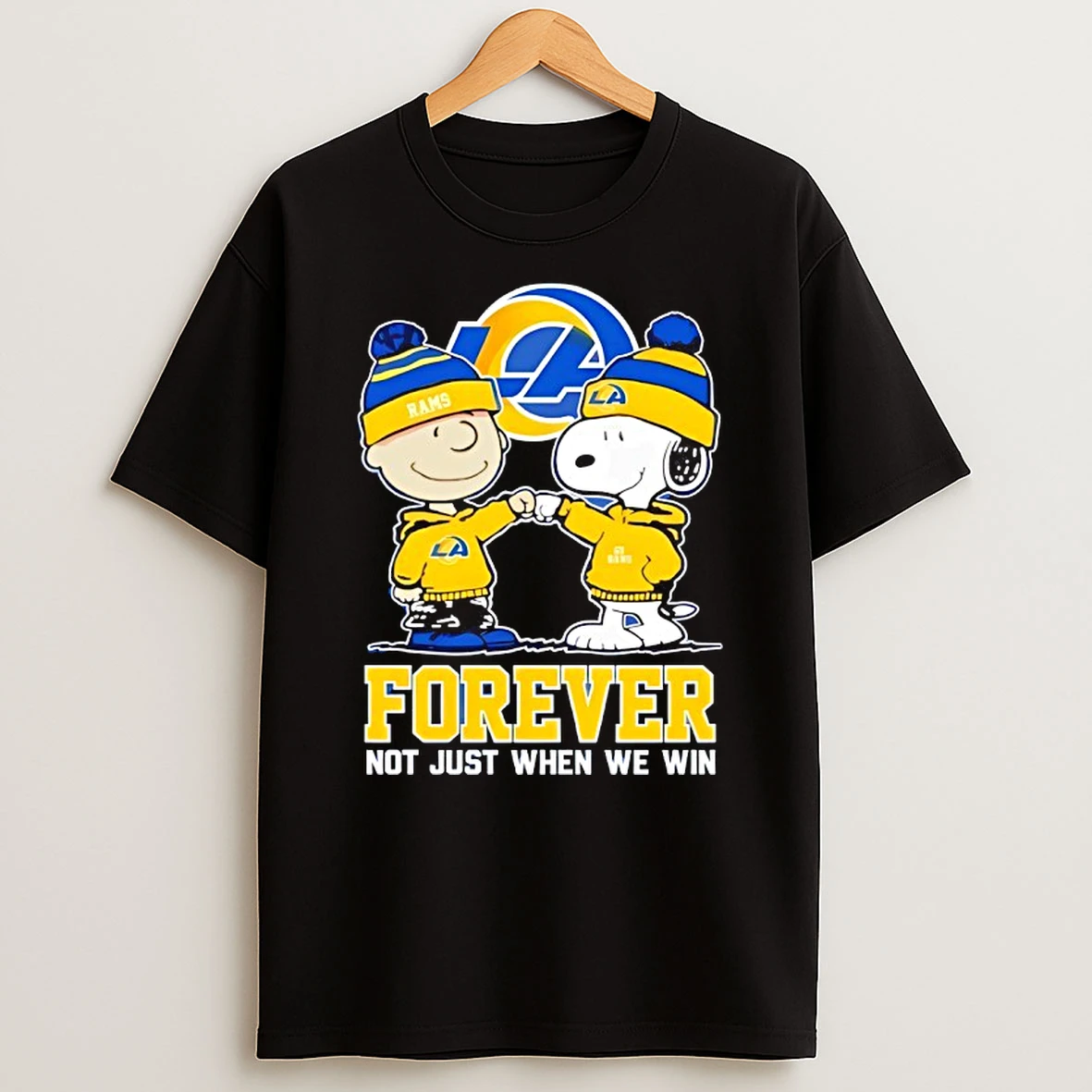 Los Angeles Rams X Charlie Brown Vs Snoopy Forever Not Just When We Win T Shirt