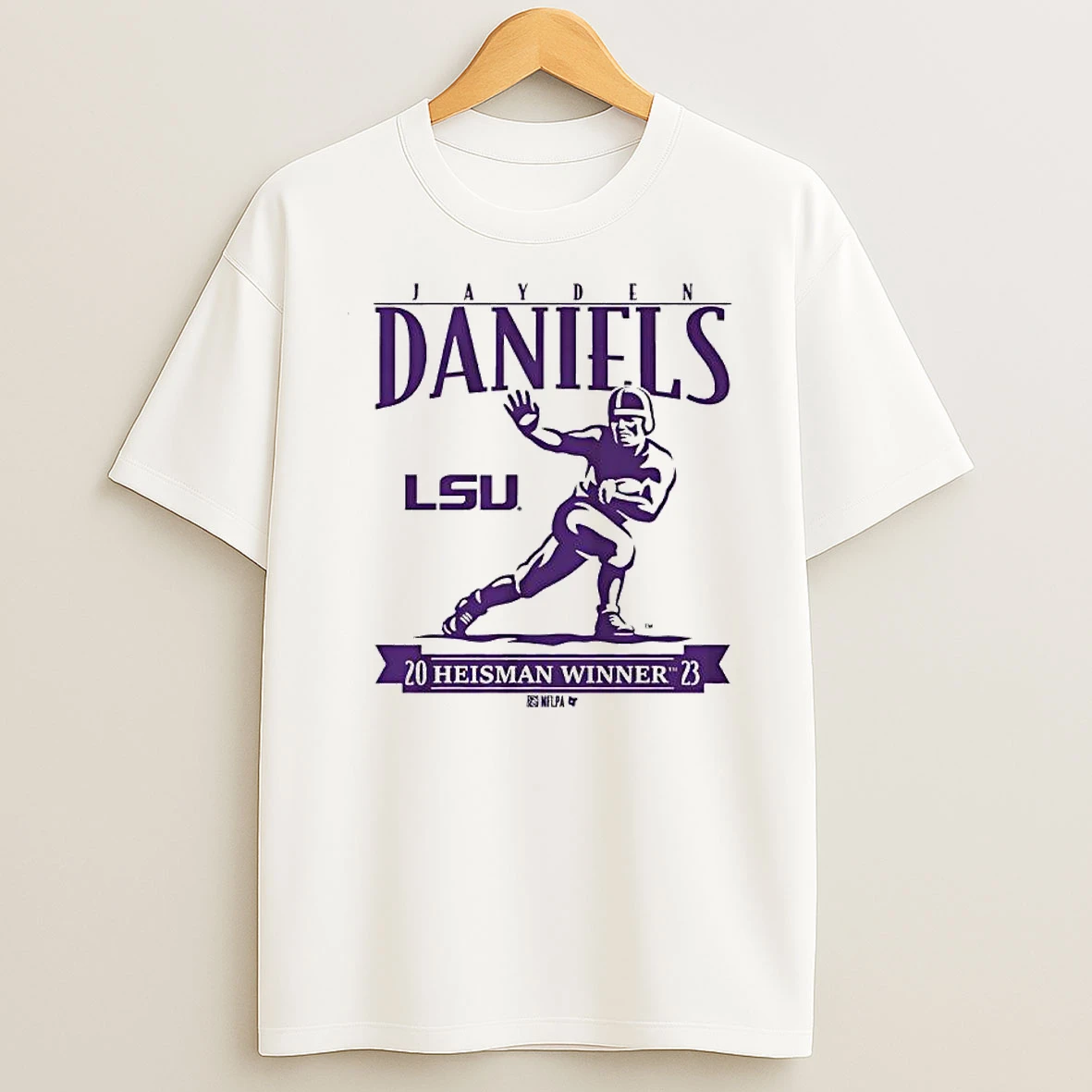 Louisiana State University Football Jayden Daniels Heisman Trophy Trust T Shirt