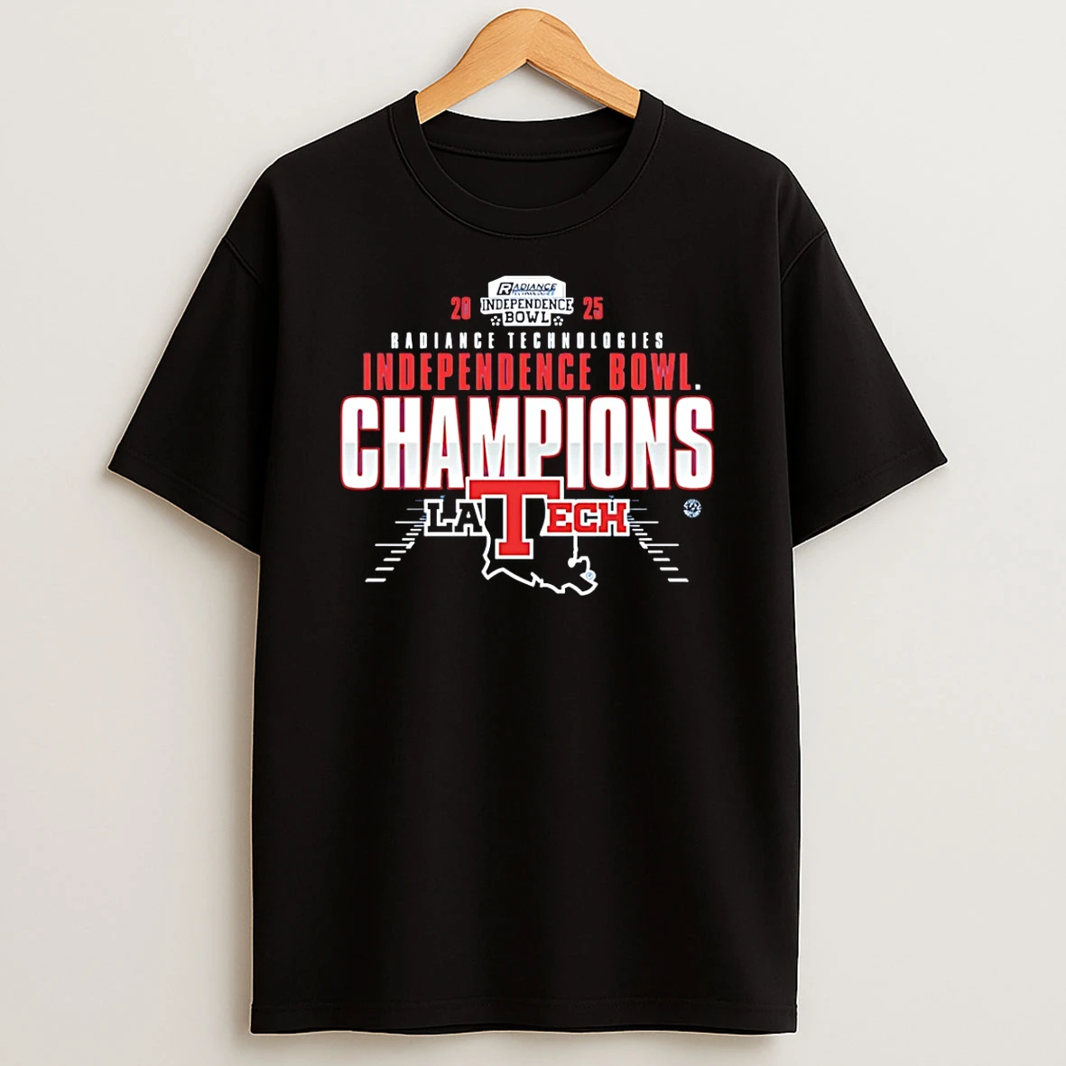 Louisiana Tech Bulldogs 2025 Independence Bowl Champions T Shirt