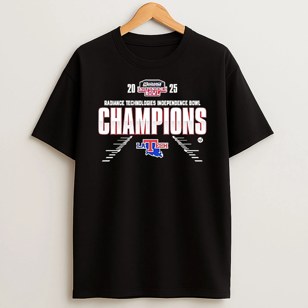 Louisiana Tech Bulldogs 2025 Radiance Technologies Independence Bowl Champions Classic T Shirt
