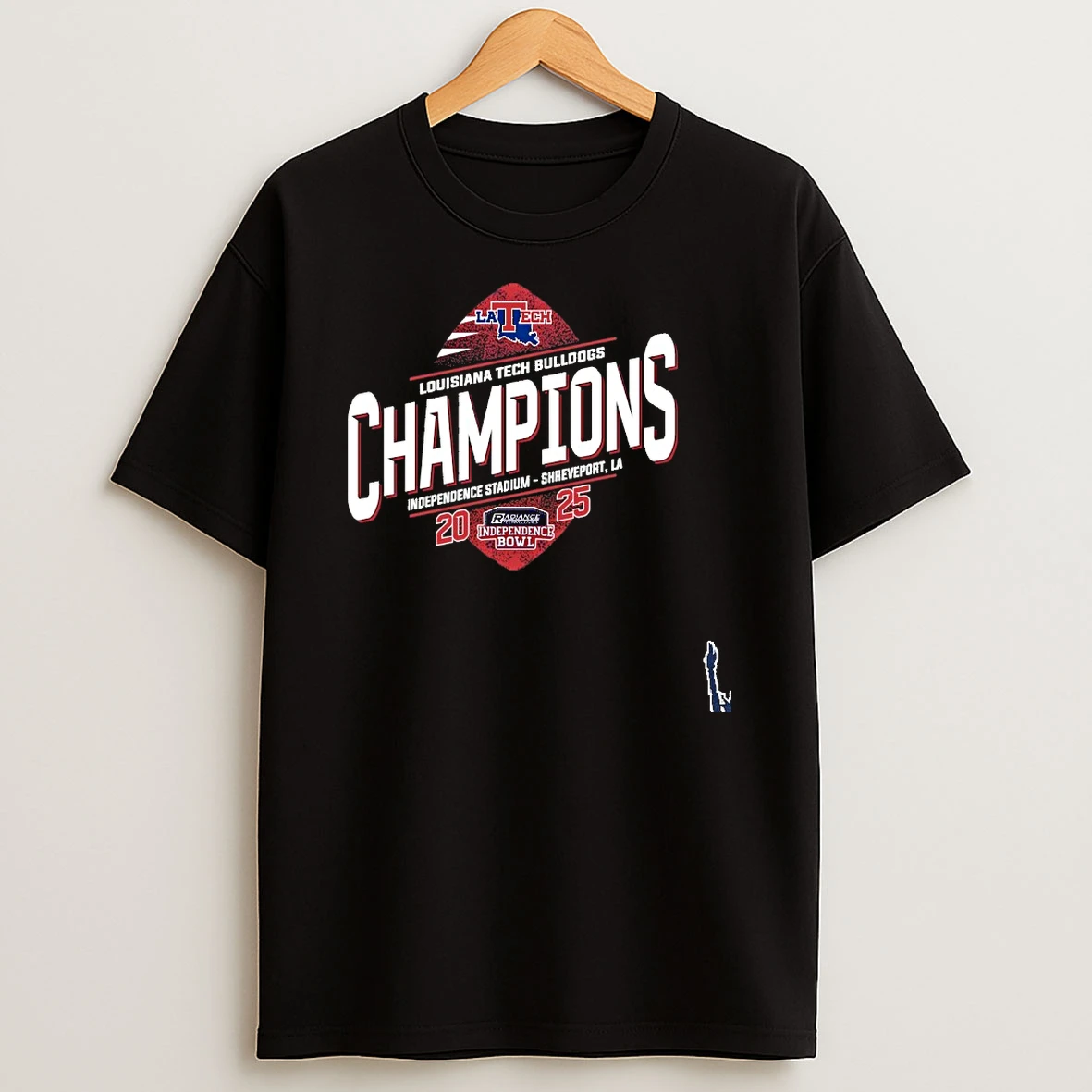 Louisiana Tech Football 2025 Independence Bowl Champions T Shirt