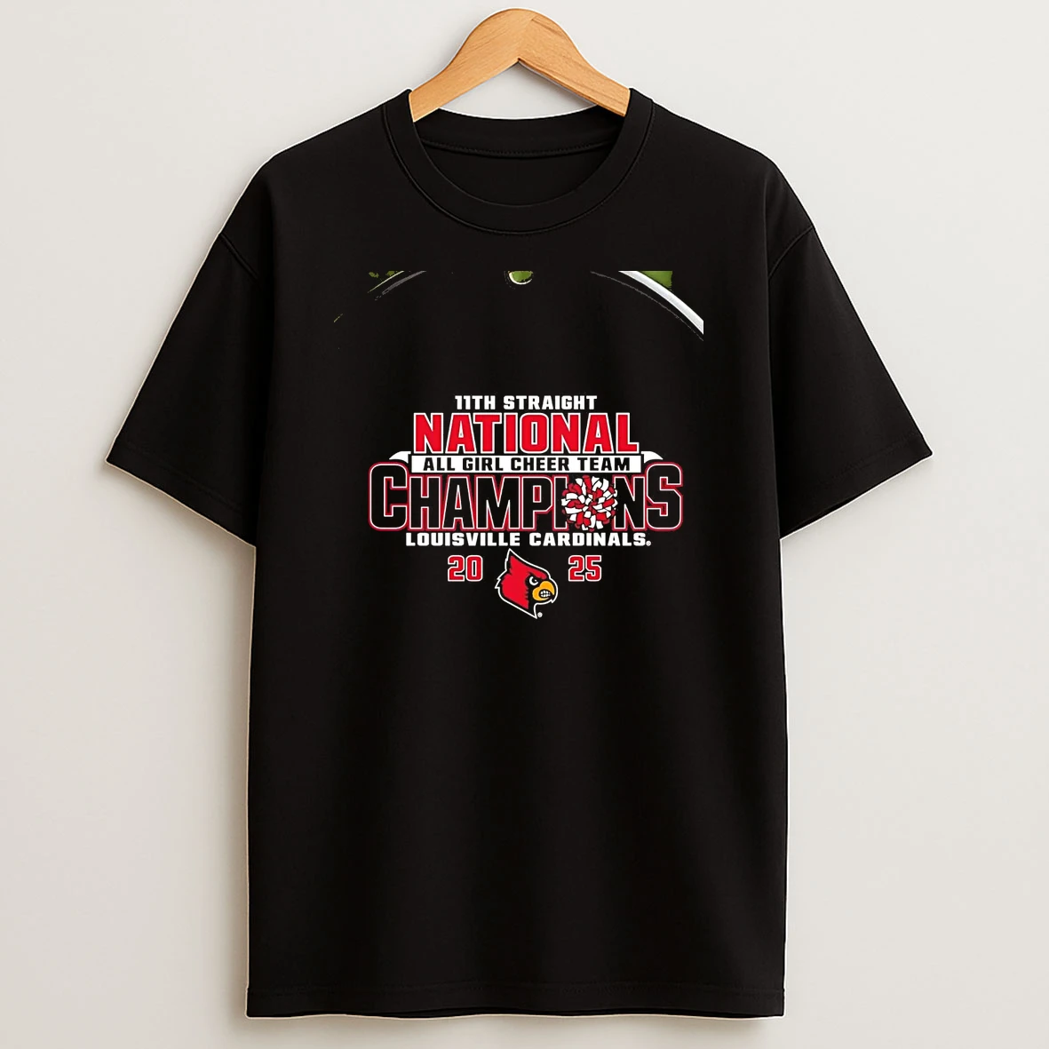 Louisville Cardinals 2025 11th Straight All Girl Cheer Team National Champions Chriast T Shirt