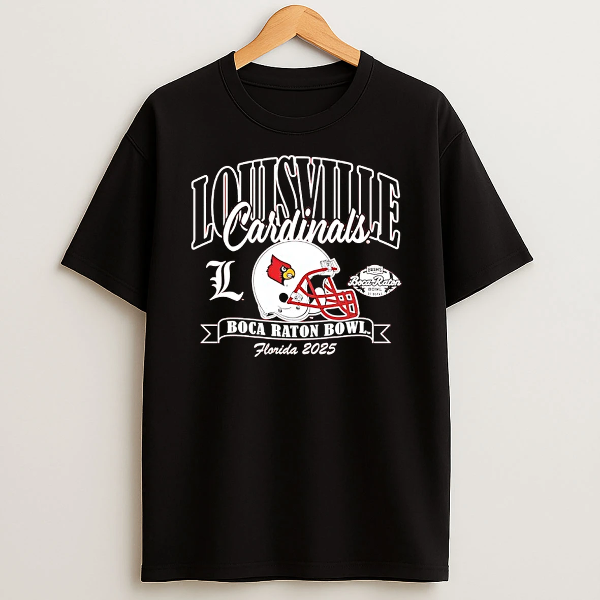 Louisville Cardinals Football 2025 Boca Raton Bowl Bound T Shirt