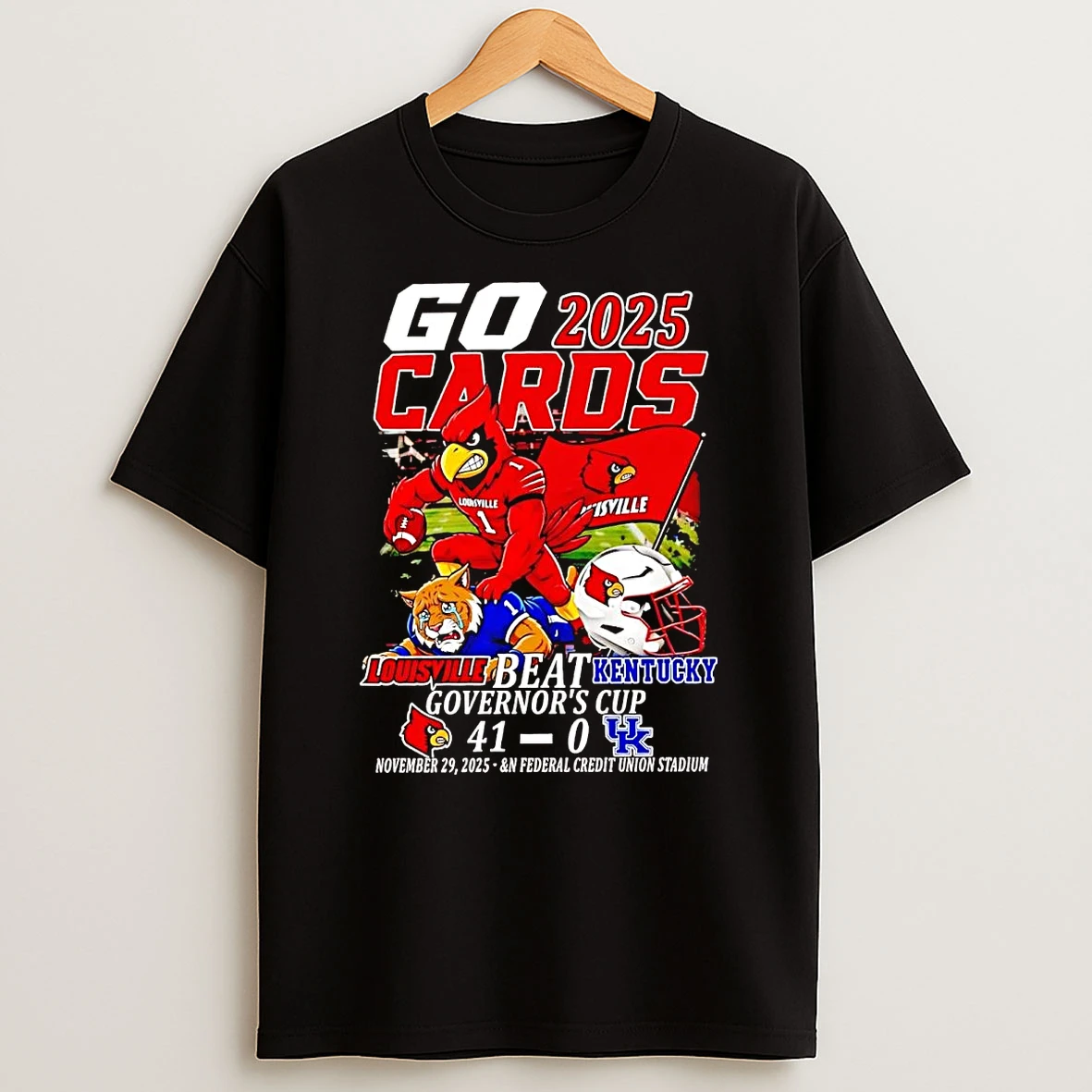 Louisville Beat Kentucky 2025 Go Cards Governors Cup T Shirt