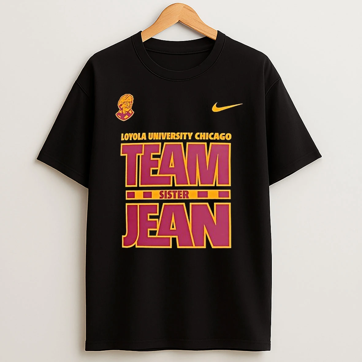 Loyola University Chicago Ramblers Team Sister Jean T Shirt