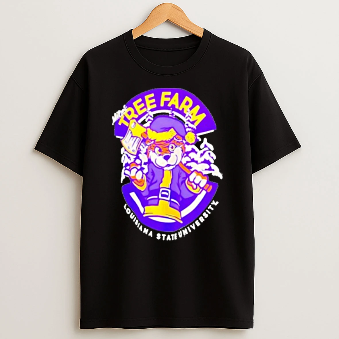 Lsu Tigers Tree Farm Christmas Mascot T Shirt