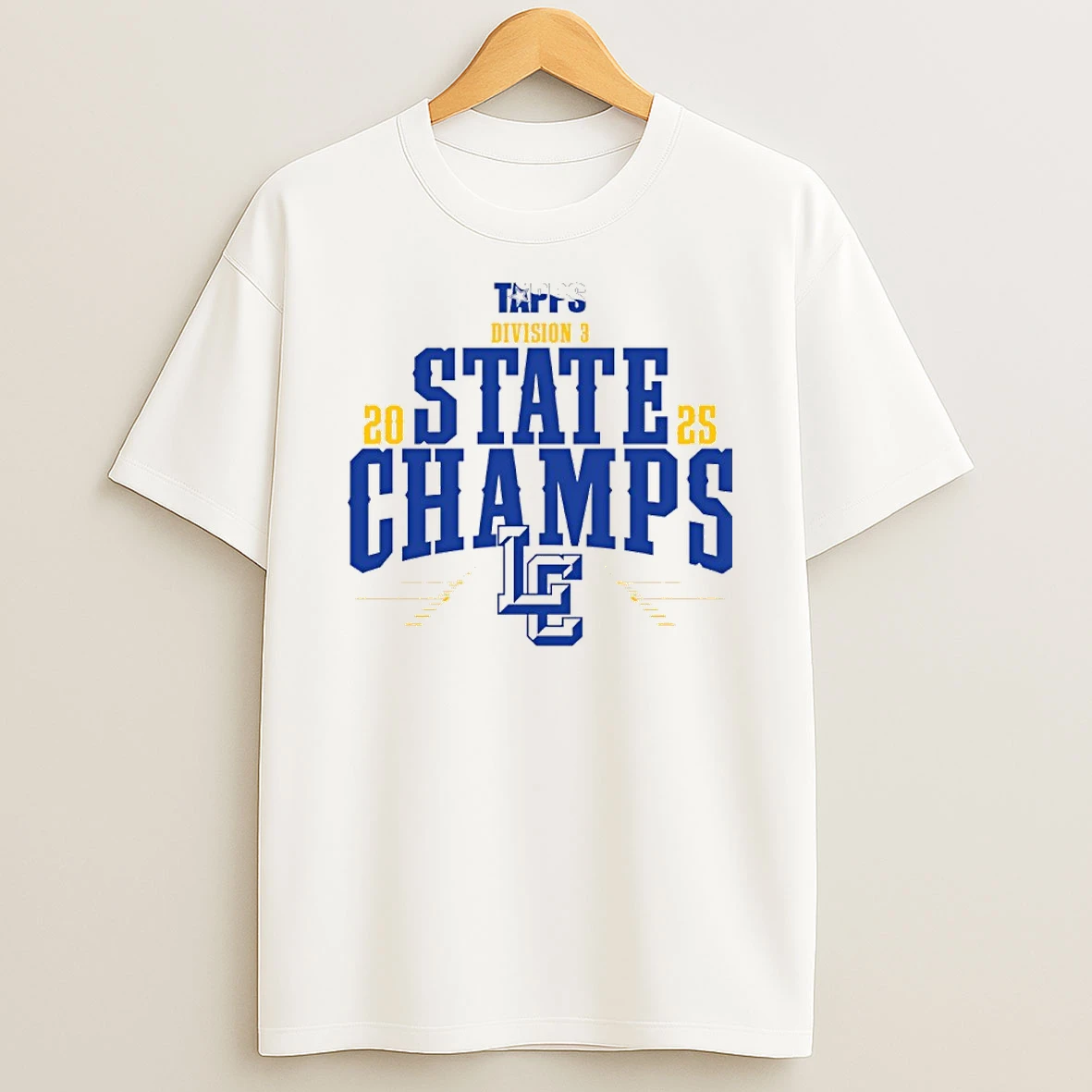 Lubbock Christian School 2025 Tapps Football D3 State Champions T Shirt