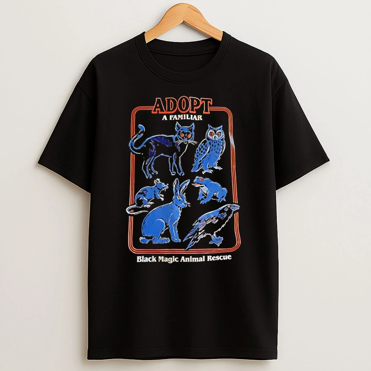 Madopt A Familiar Steven Rhodes Blacks Magic Animal Rescue T Shirt