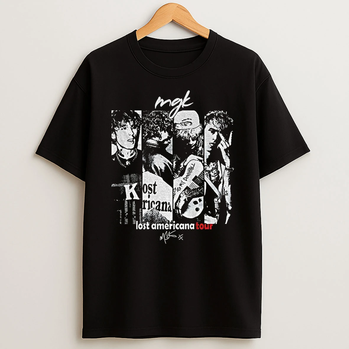 Mgk Lost Americana Tour Machine Gun Kelly Middle Finger 2025 T Shirt