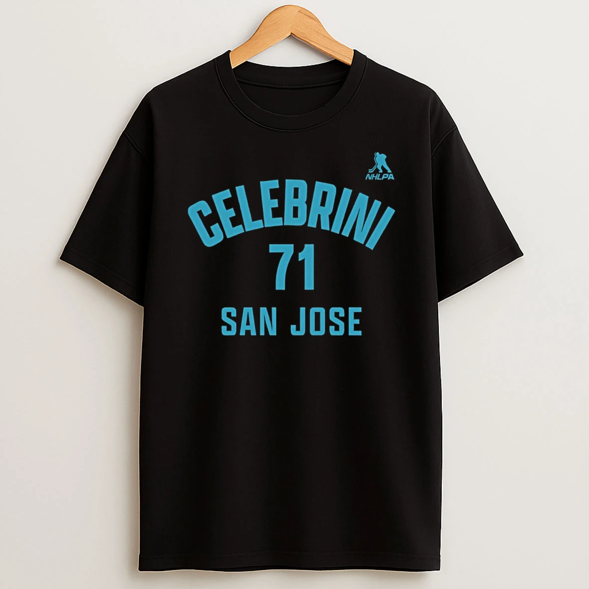 Macklin Celebrini 71 San Jose Sharks Nhl Player Number And Name T Shirt
