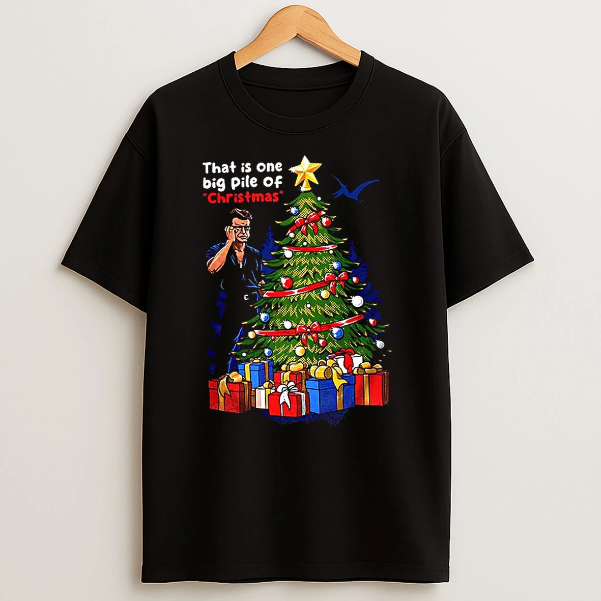 Malcolm Jurassic Park That Is One Big Pile Christmas T Shirt